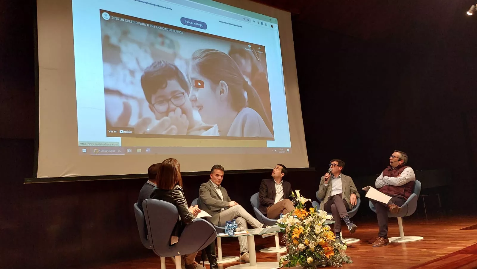 Presentación de la campaña conjunta de los cuatro colegios concertados de Huesca