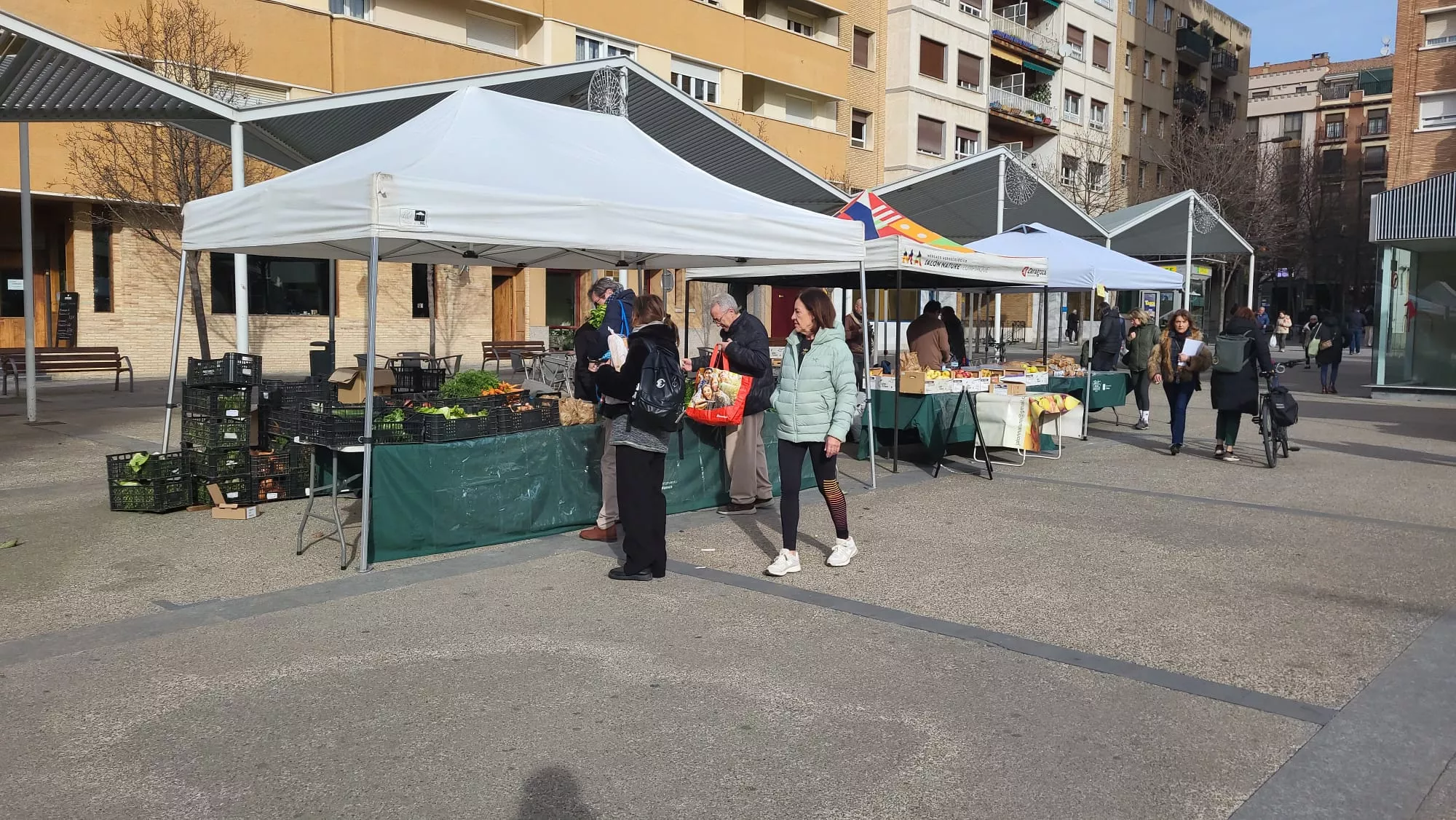 Mercado Agroecológico en la Plaza de San Antonio de Huesca