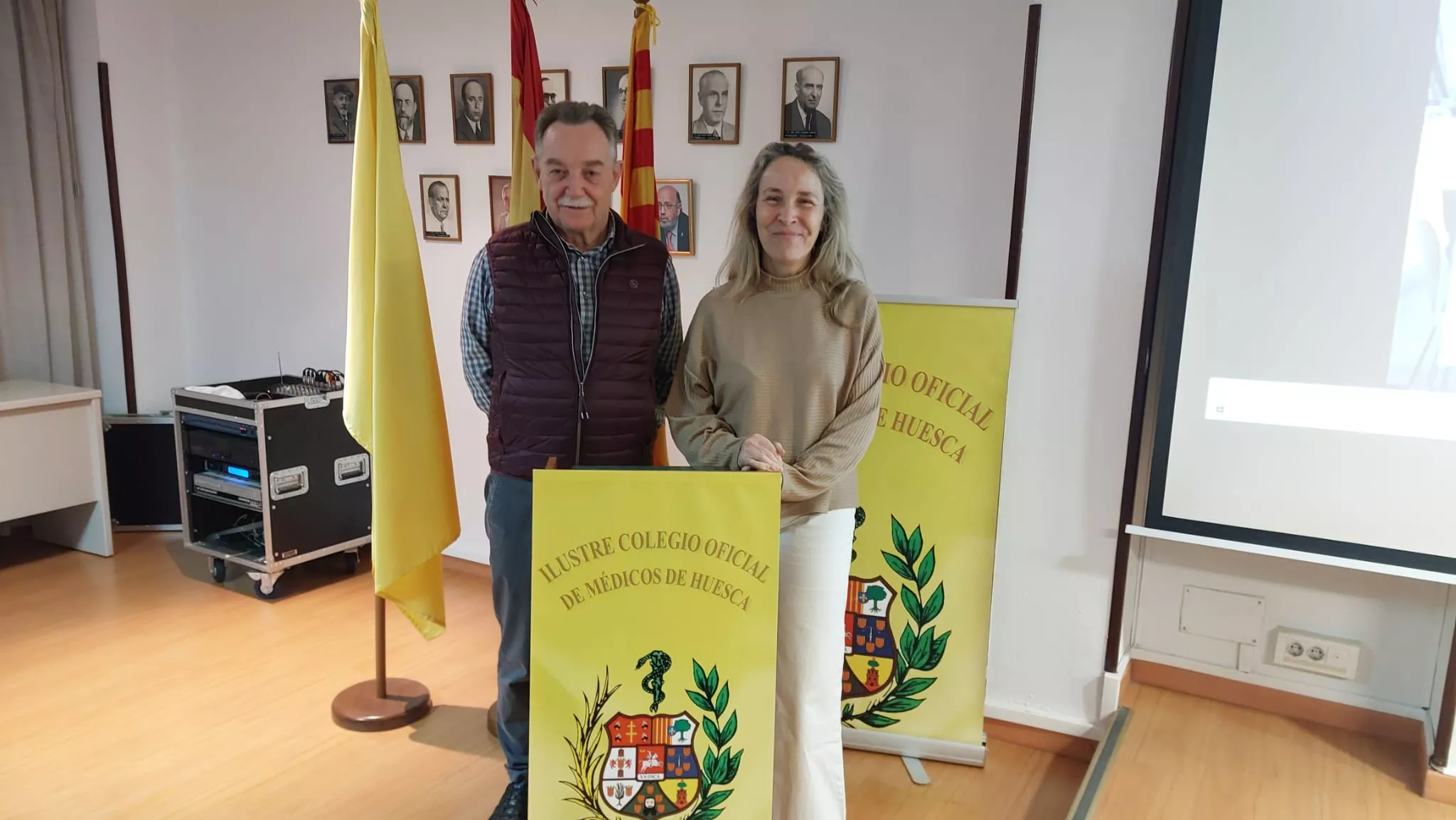 José María Borrel Martínez y Olga Ordás, sucesión en el Colegio de Médicos
