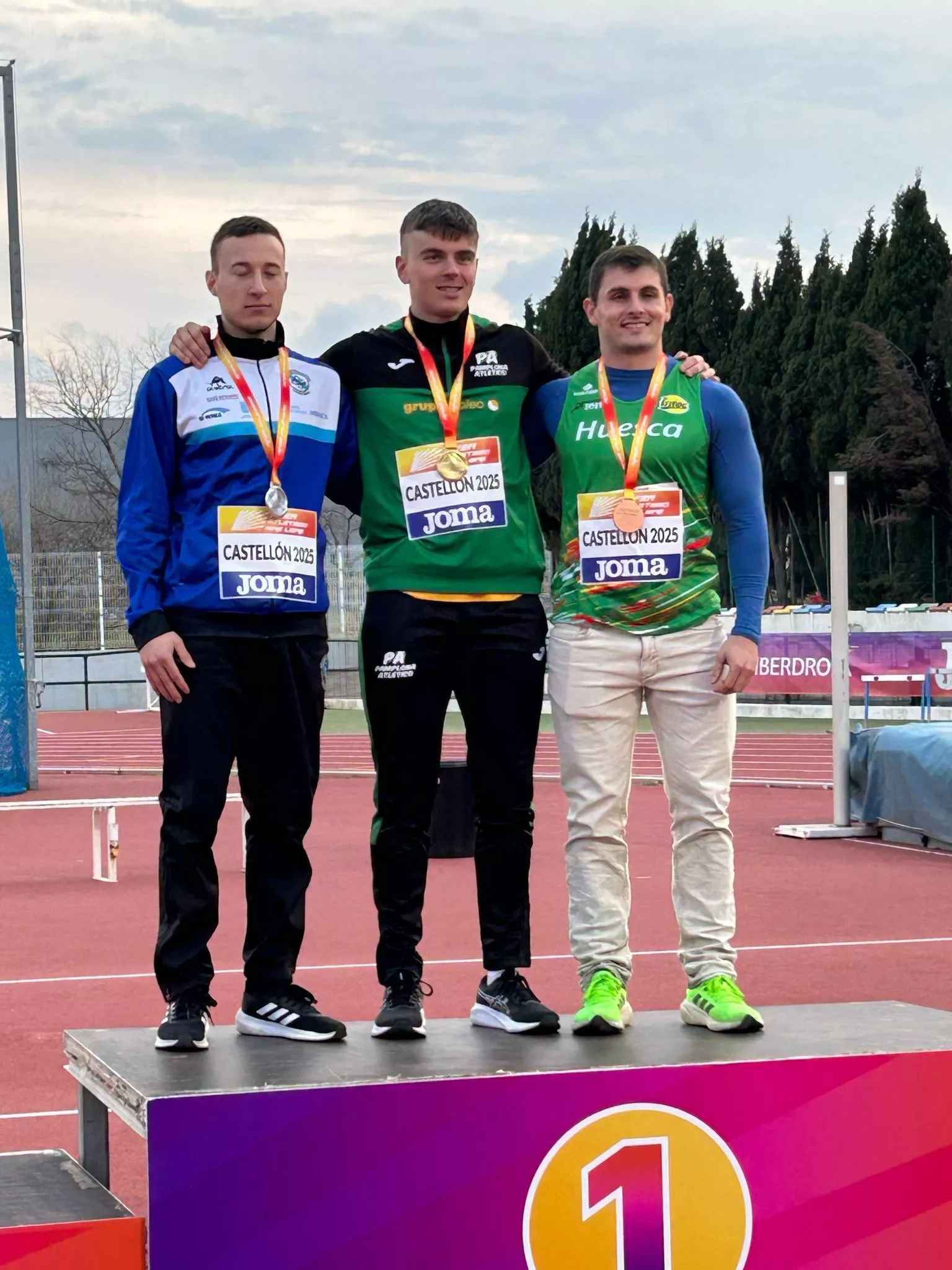Jorge Franco, bronce absoluto en jabalina. Su primer podio en campeonato de España.