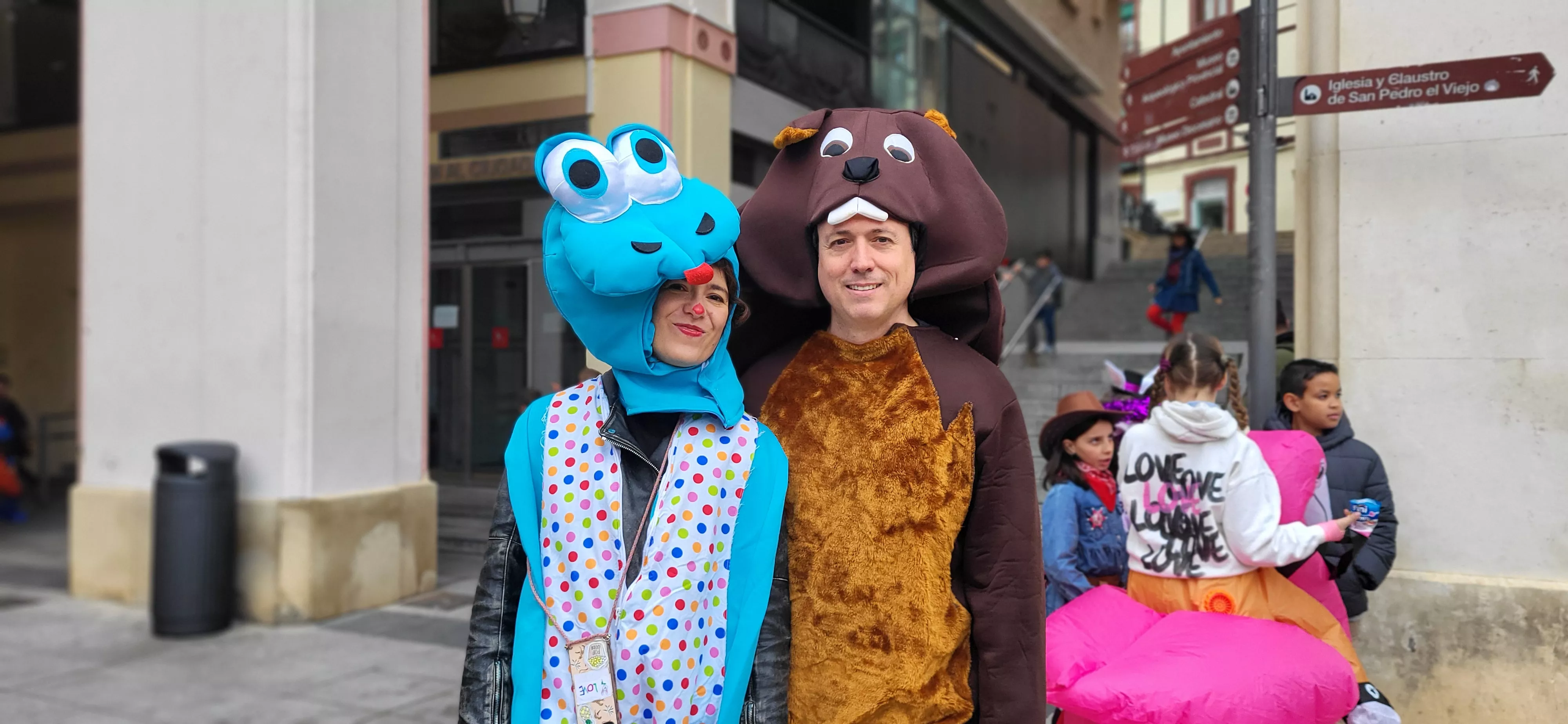 Carnaval infantil de Huesca con gran ambiente a ritmo de Marsound Band. Foto Mercedes Manterola