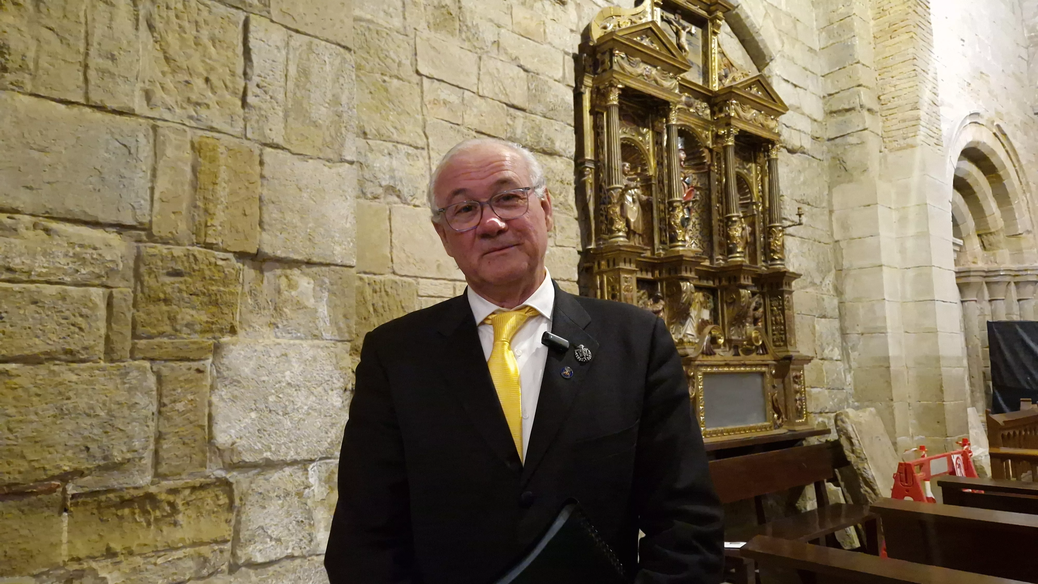 Eduardo Murcia, presidente del Coro Dona Nobis Pacem de Zaragoza. Foto Myriam Martínez