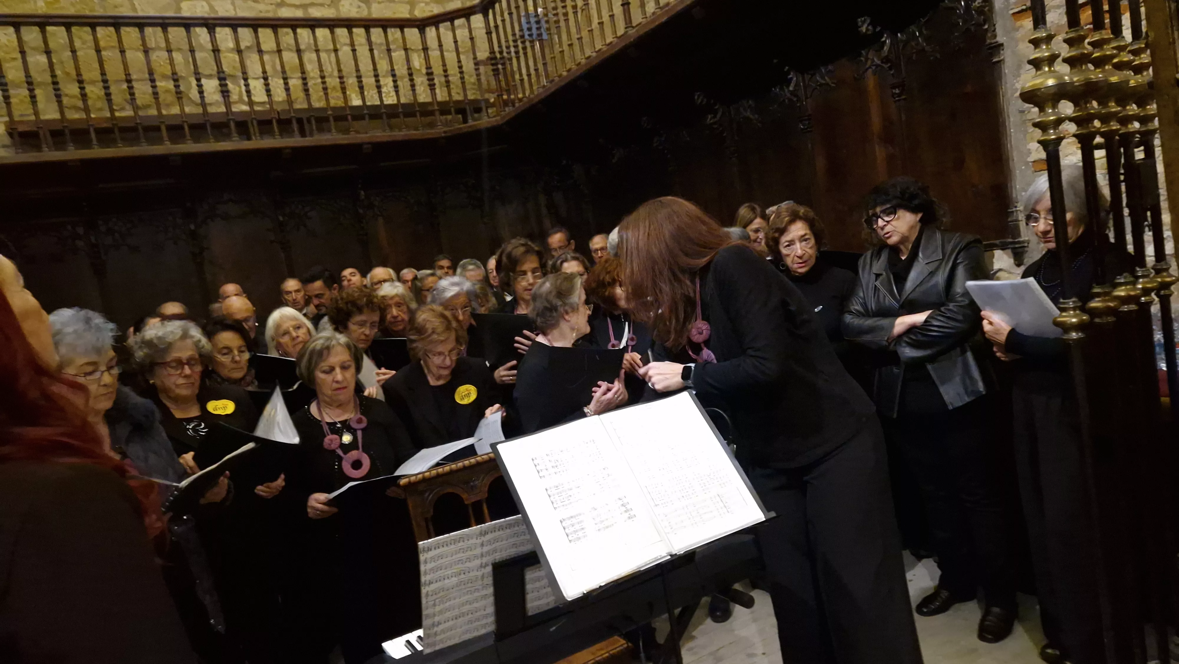 Encuentro de Coros de Huesca, Zaragoza y Las Palmas en San Pedro el Viejo. Foto Myriam Martínez