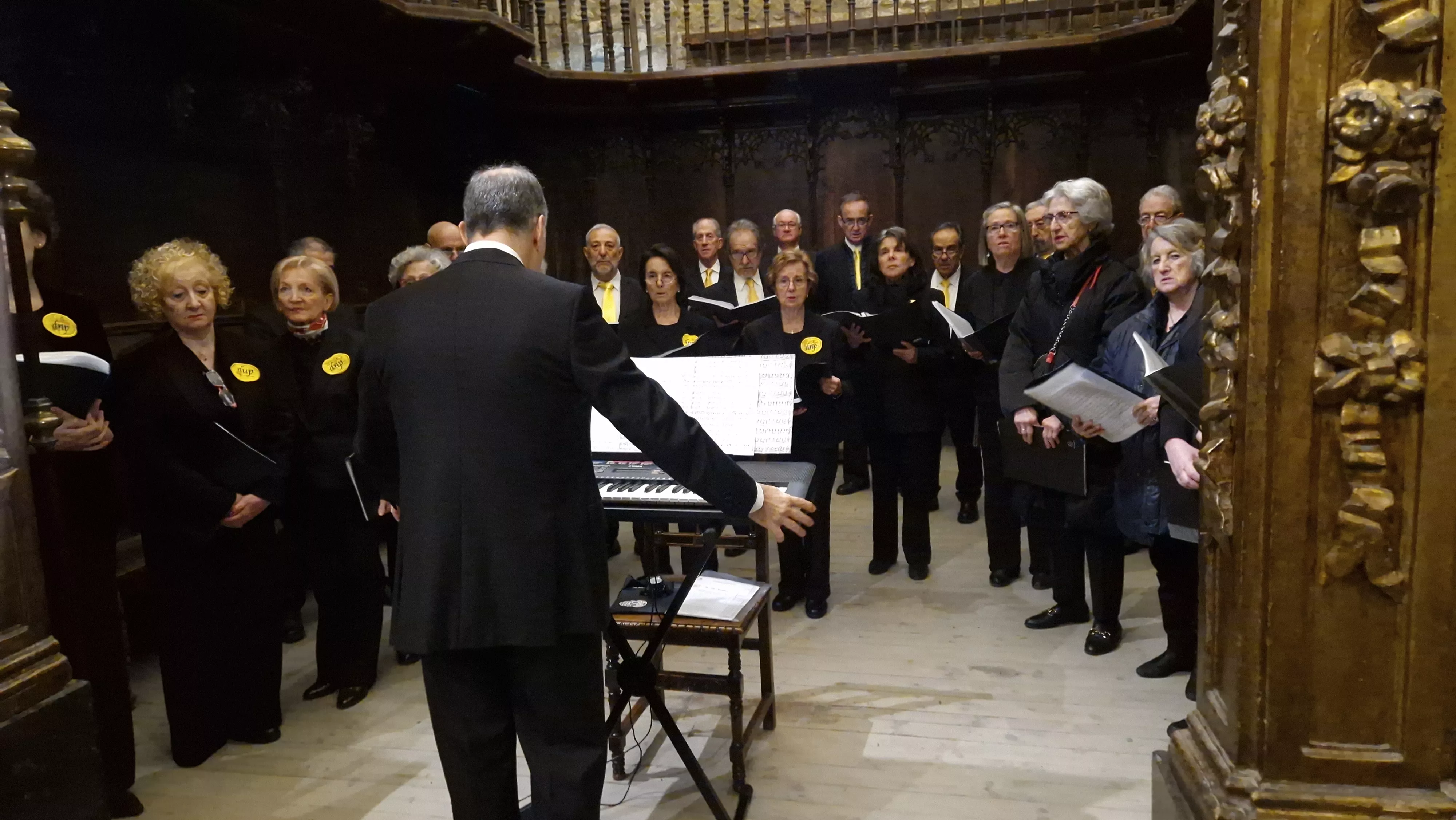Encuentro de Coros de Huesca, Zaragoza y Las Palmas en San Pedro el Viejo. Foto Myriam Martínez