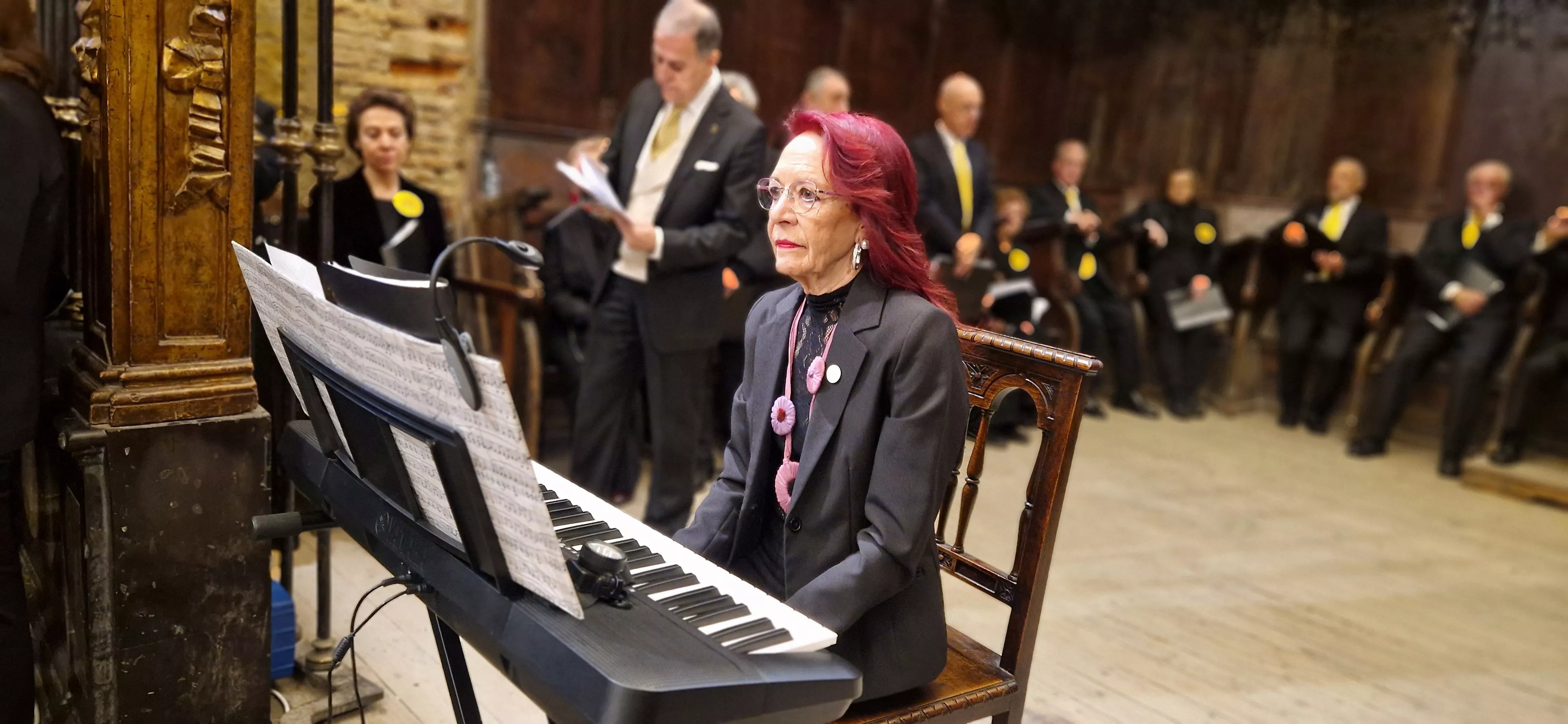 Encuentro de Coros de Huesca, Zaragoza y Las Palmas en San Pedro el Viejo. Foto Myriam Martínez