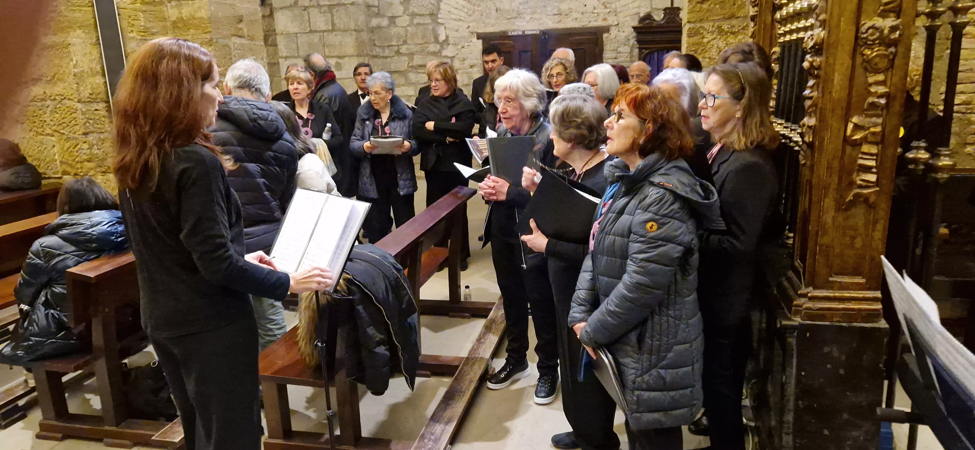 Encuentro de Coros de Huesca, Zaragoza y Las Palmas en San Pedro el Viejo. Foto Myriam Martínez