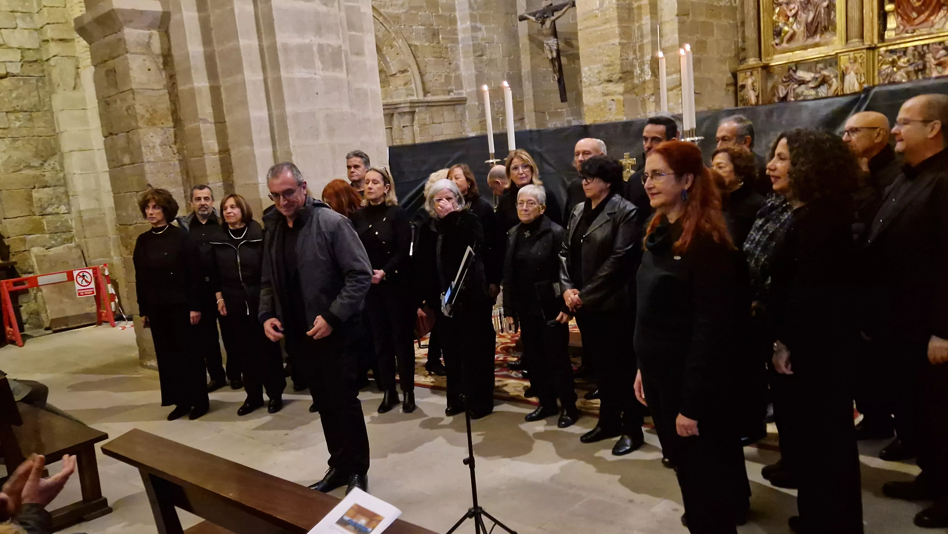 Encuentro de Coros de Huesca, Zaragoza y Las Palmas en San Pedro el Viejo. Foto Myriam Martínez