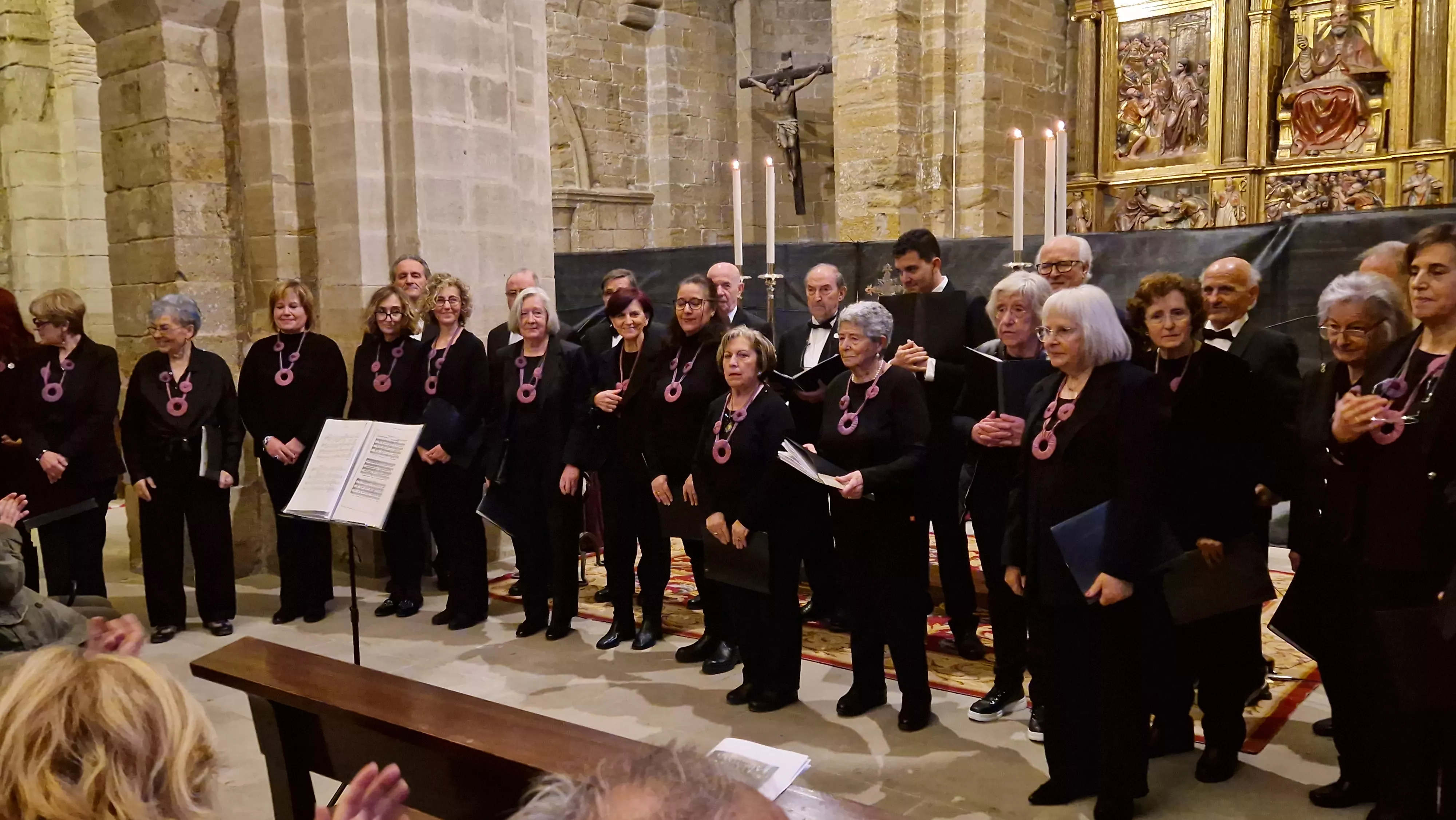 Encuentro de Coros de Huesca, Zaragoza y Las Palmas en San Pedro el Viejo. Foto Myriam Martínez