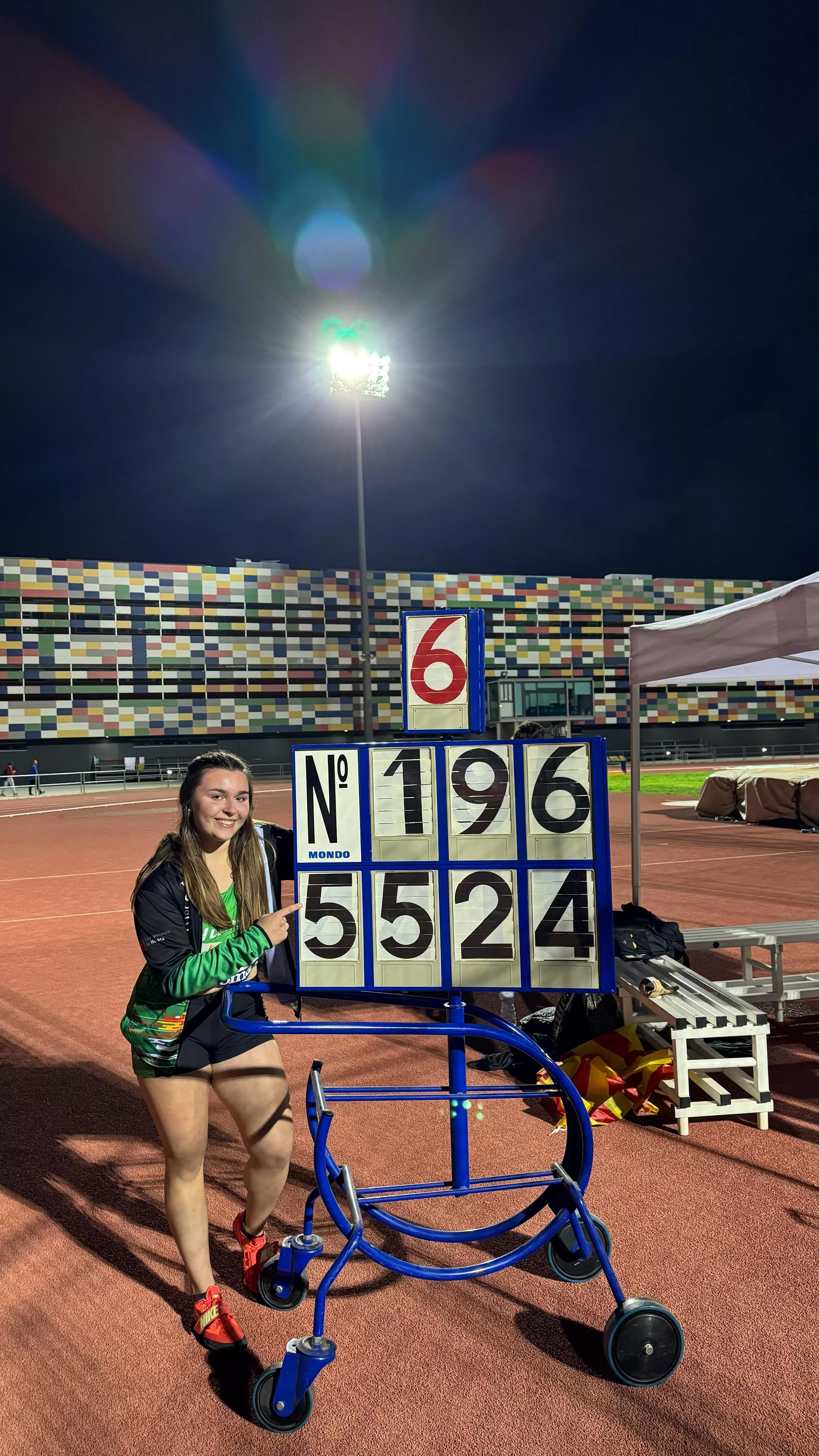 Noa López hizo su mejor marca en martillo en el reciente Campeonato de España.