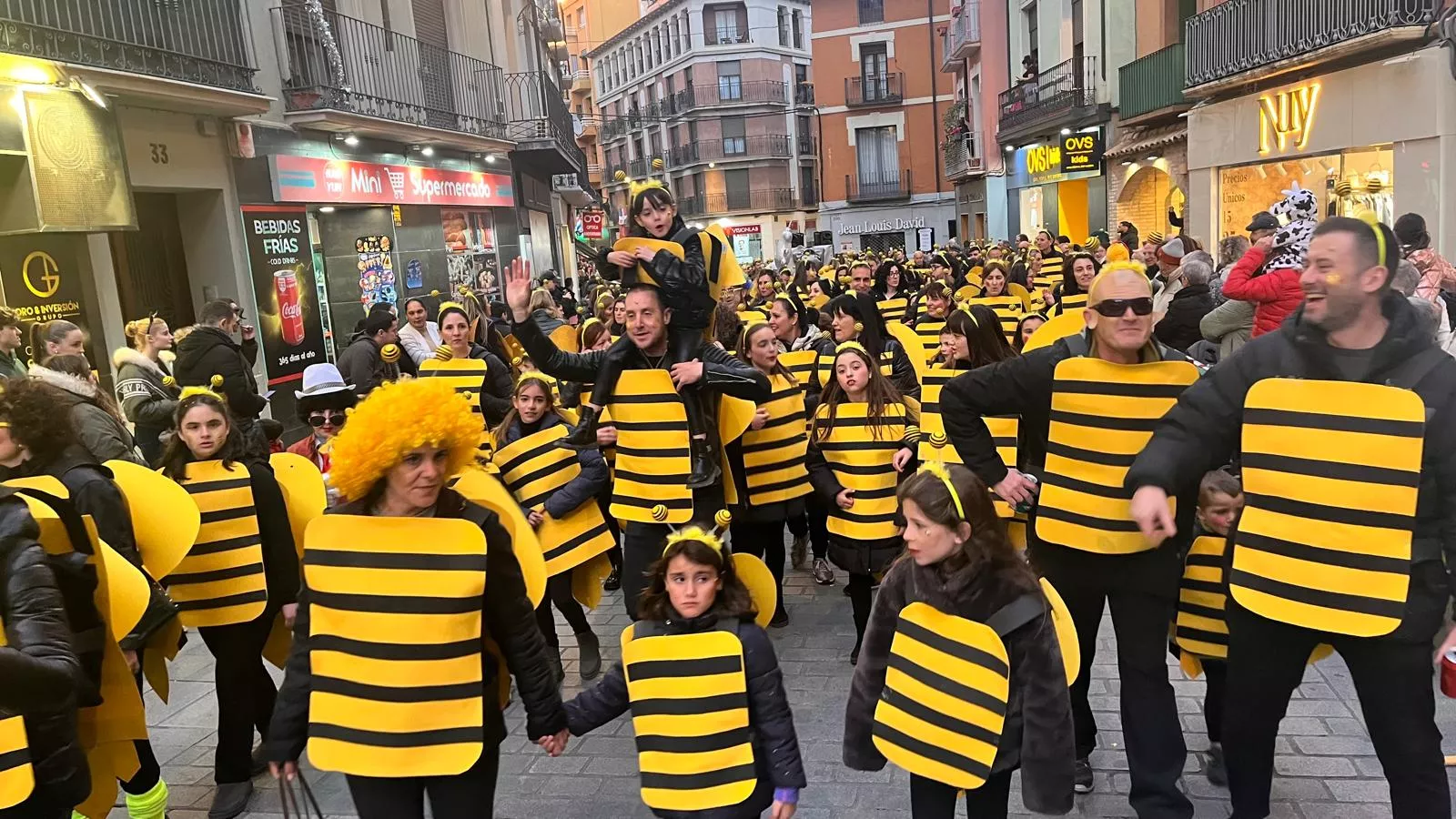 Cabalgata de carnaval 2025 en Huesca. Foto Mercedes Manterola