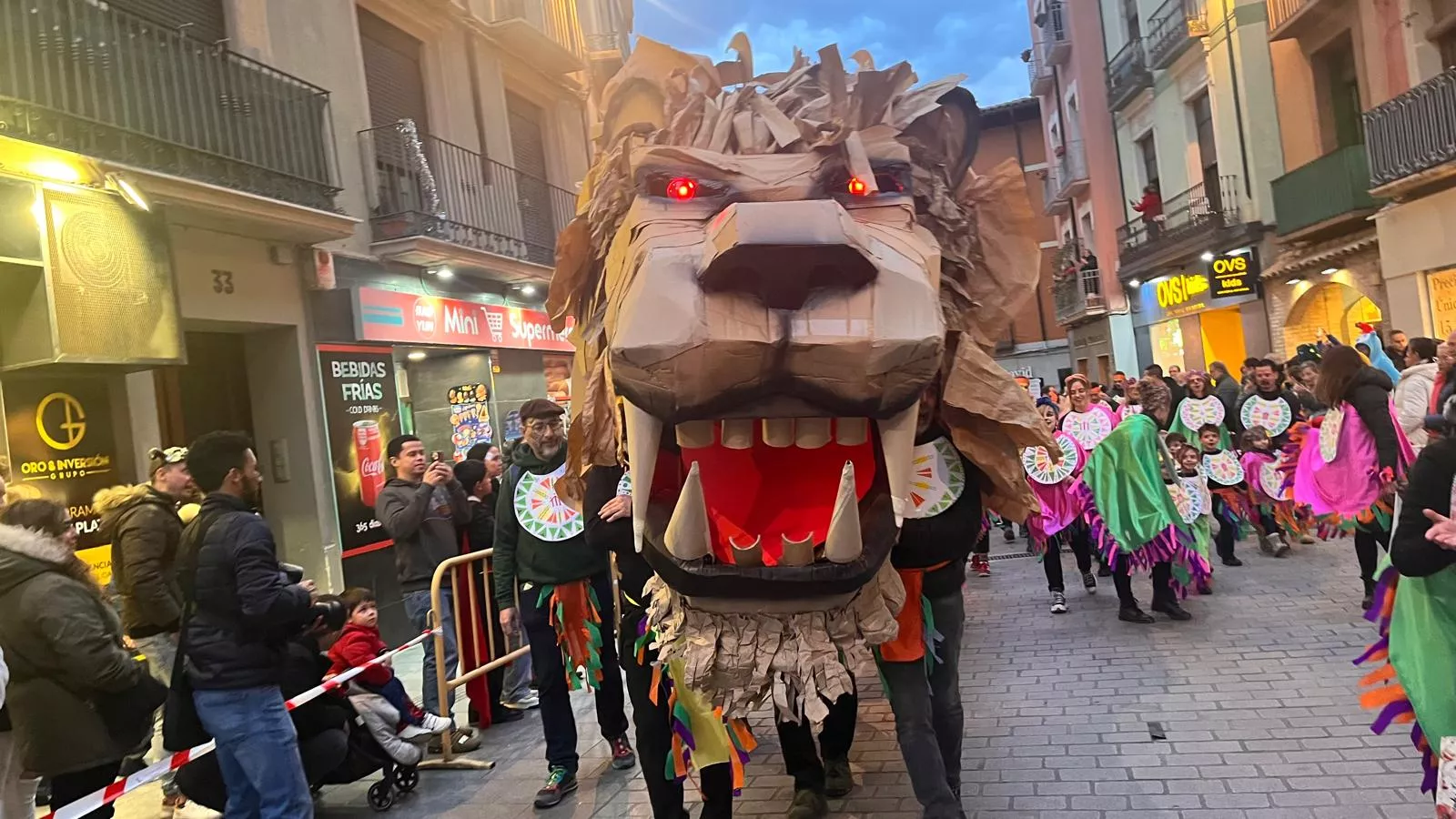 Cabalgata de carnaval 2025 en Huesca. Foto Mercedes Manterola