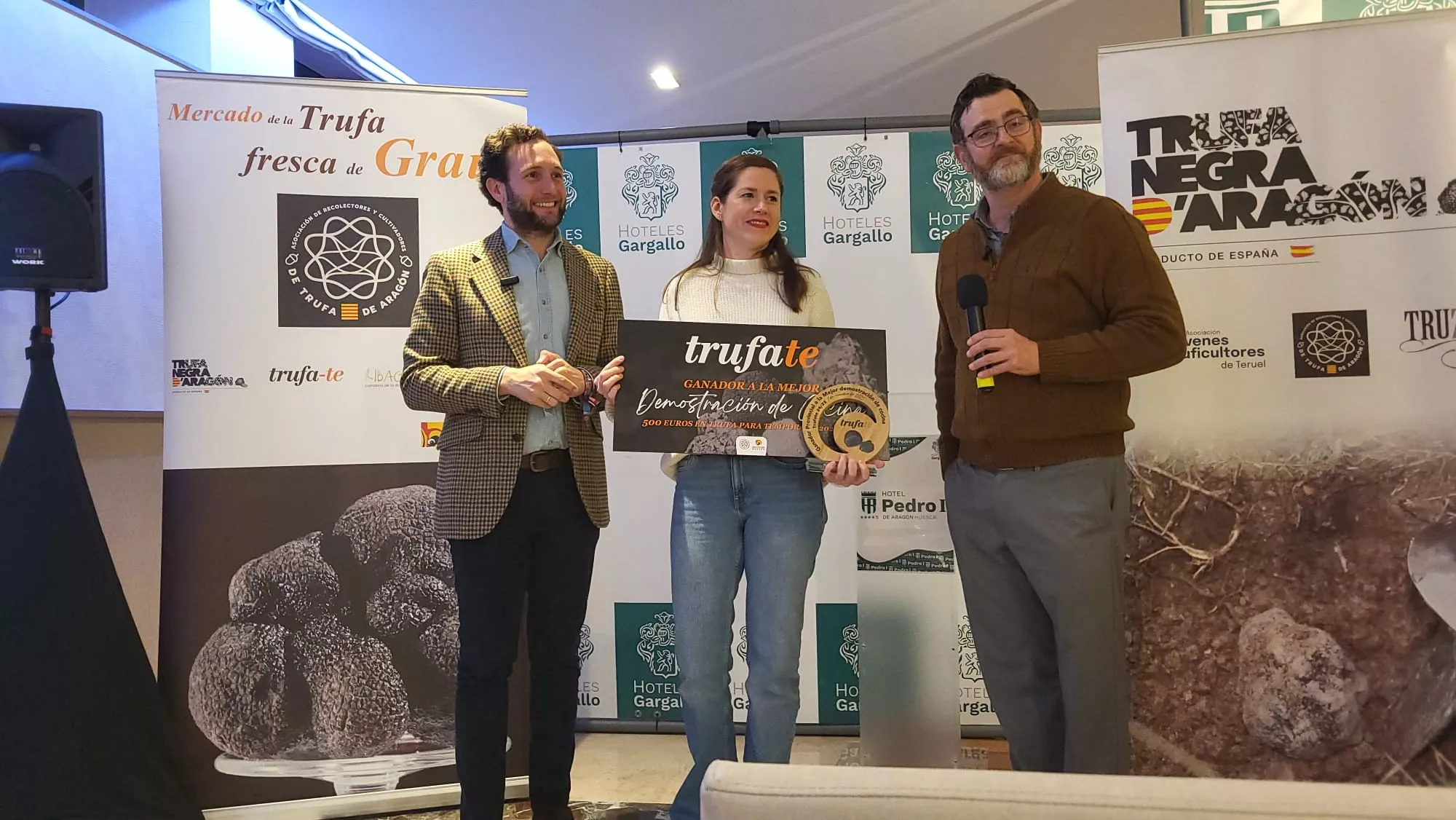 Entrega de los premios a las mejores tapas provinciales de Trúfate en Huesca