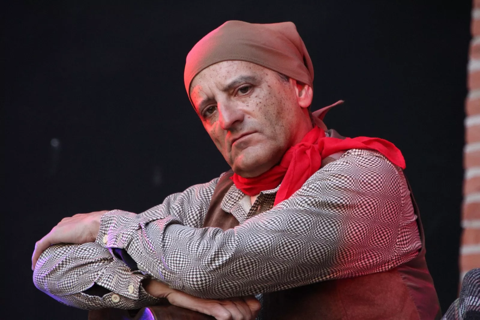 Representación de El bandido Cucaracha en Robres. Foto Carlos Neofato