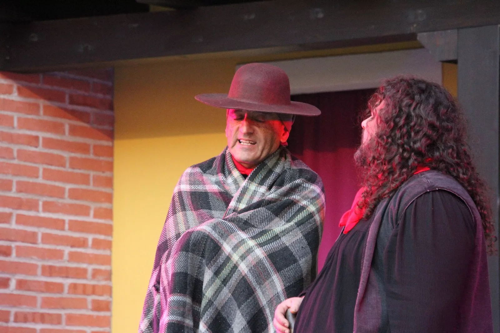 Representación de El bandido Cucaracha en Robres. Foto Carlos Neofato