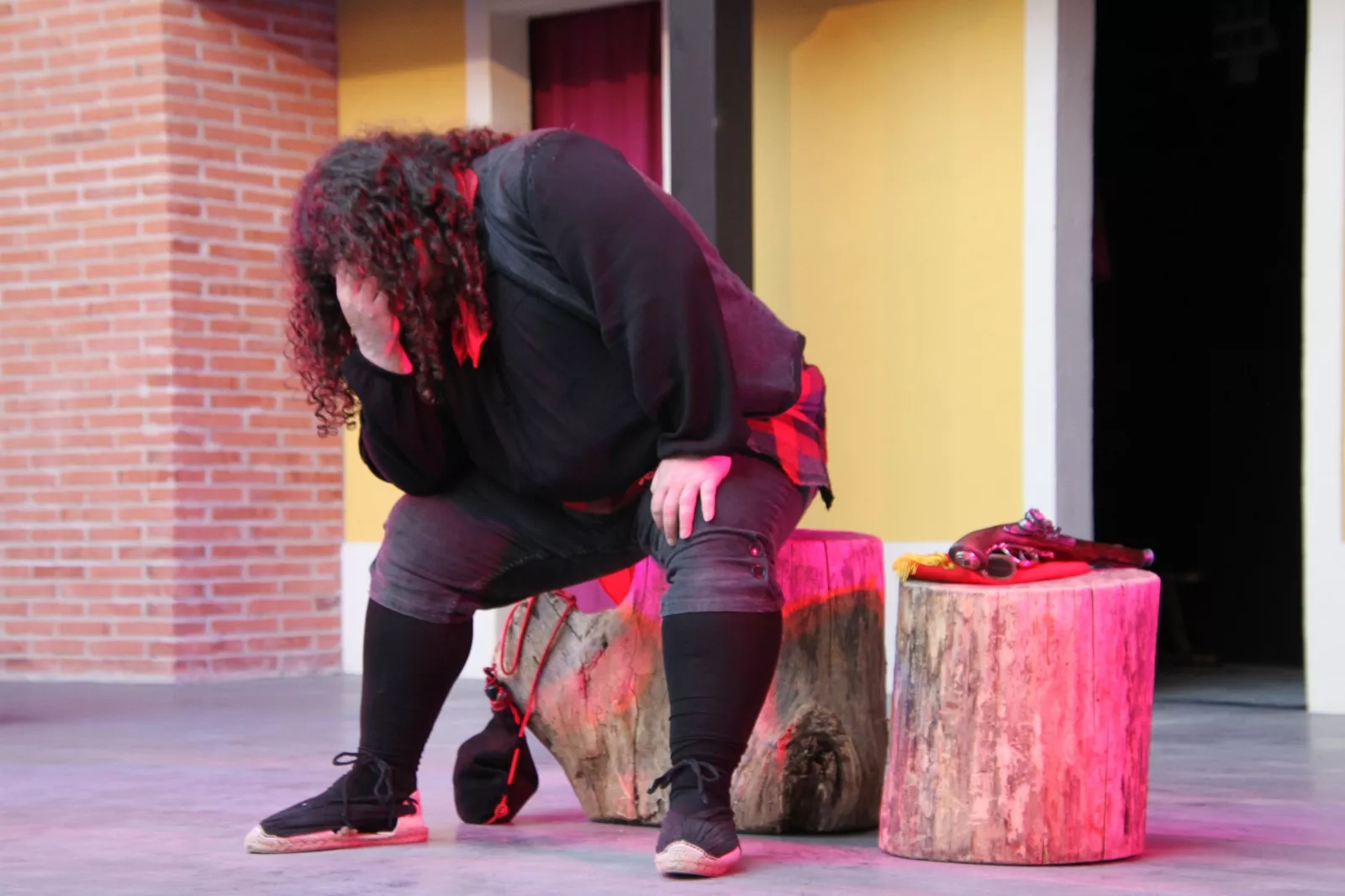 Representación de El bandido Cucaracha en Robres. Foto Carlos Neofato