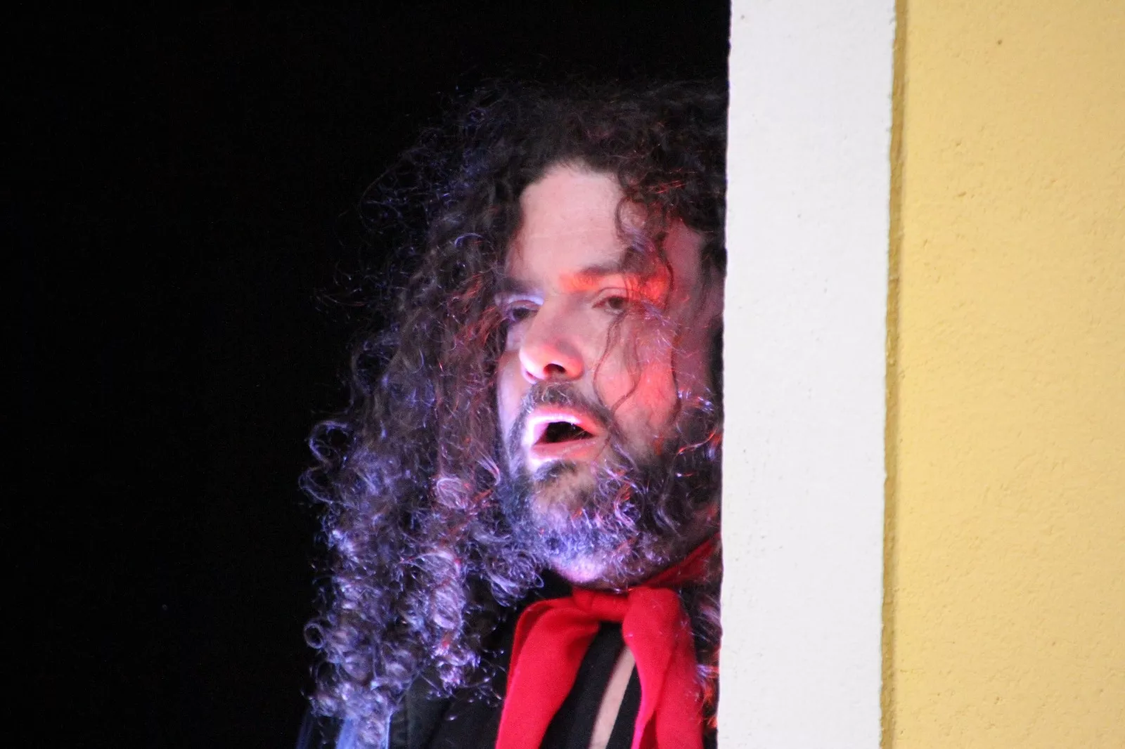 Representación de El bandido Cucaracha en Robres. Foto Carlos Neofato