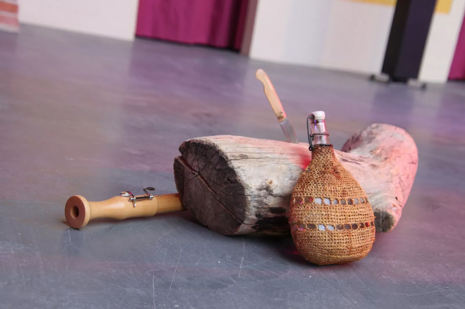 Representación de El bandido Cucaracha en Robres. Foto Carlos Neofato