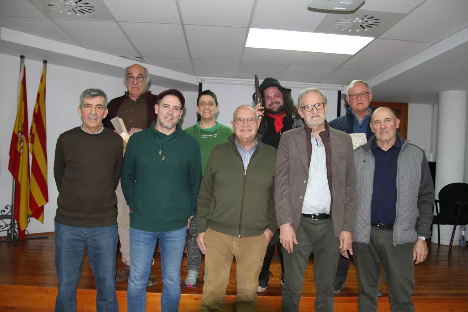 Debate sobre el Bandido Cucaracha en Lanaja. Foto Carlos Neofato