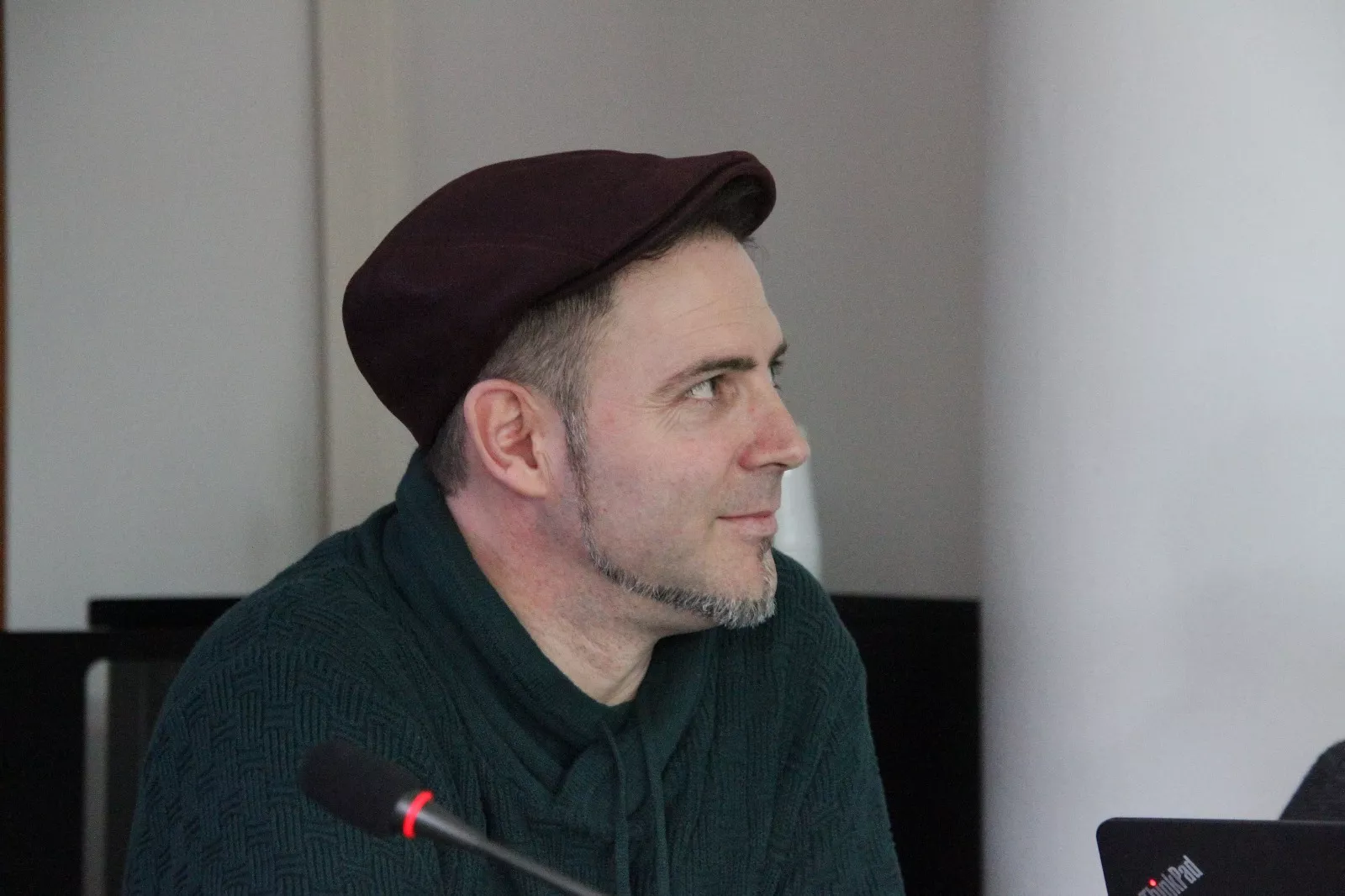 Debate sobre el Bandido Cucaracha en Lanaja. Foto Carlos Neofato