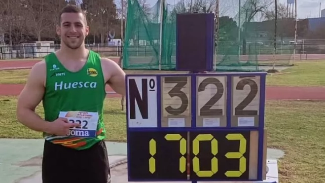Javi Cruz, con la mínima para la Copa de Europa. Javi Cruz, con la mínima para la Copa de Europa.