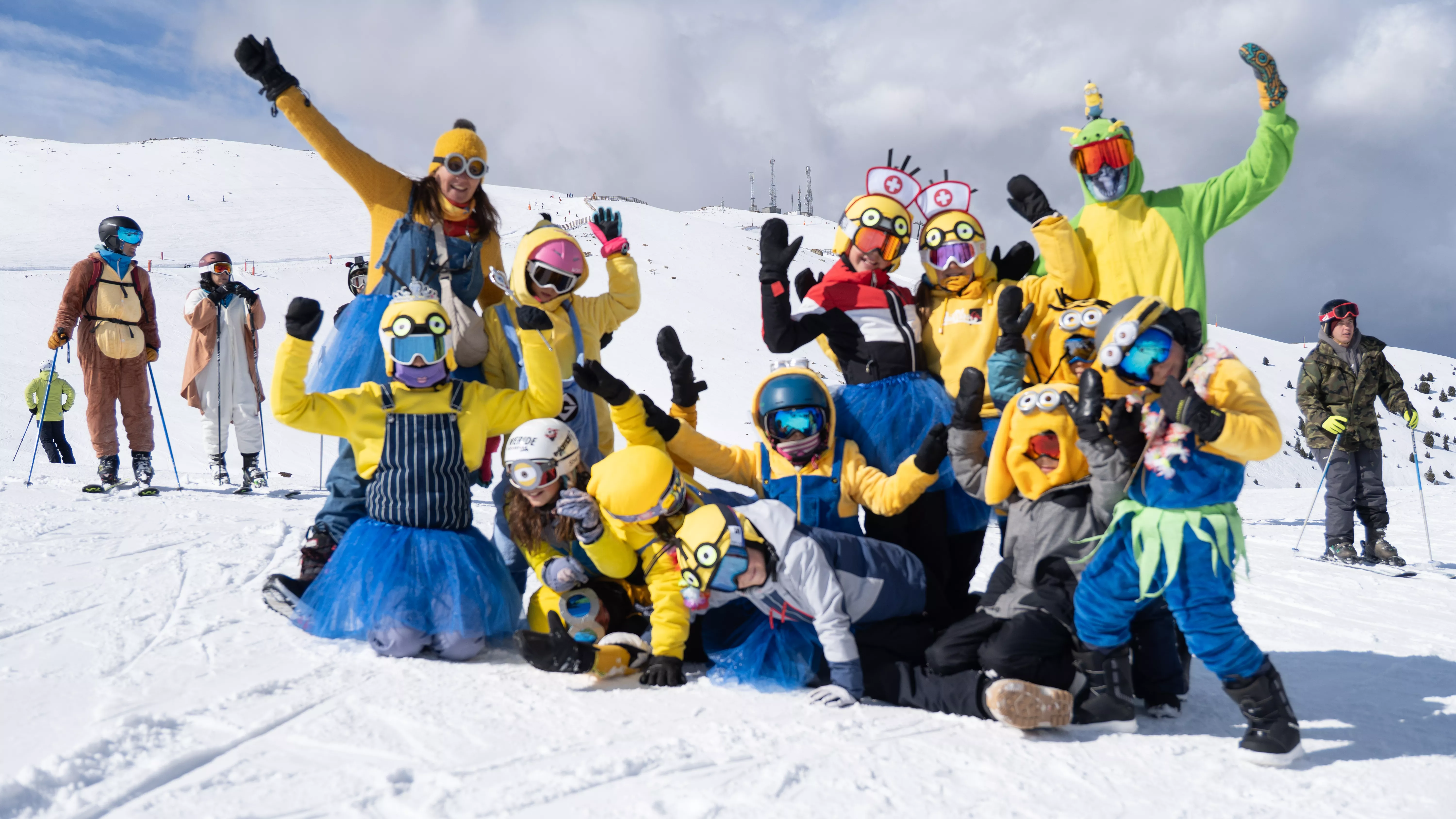 Celebración del carnaval en Cerler.