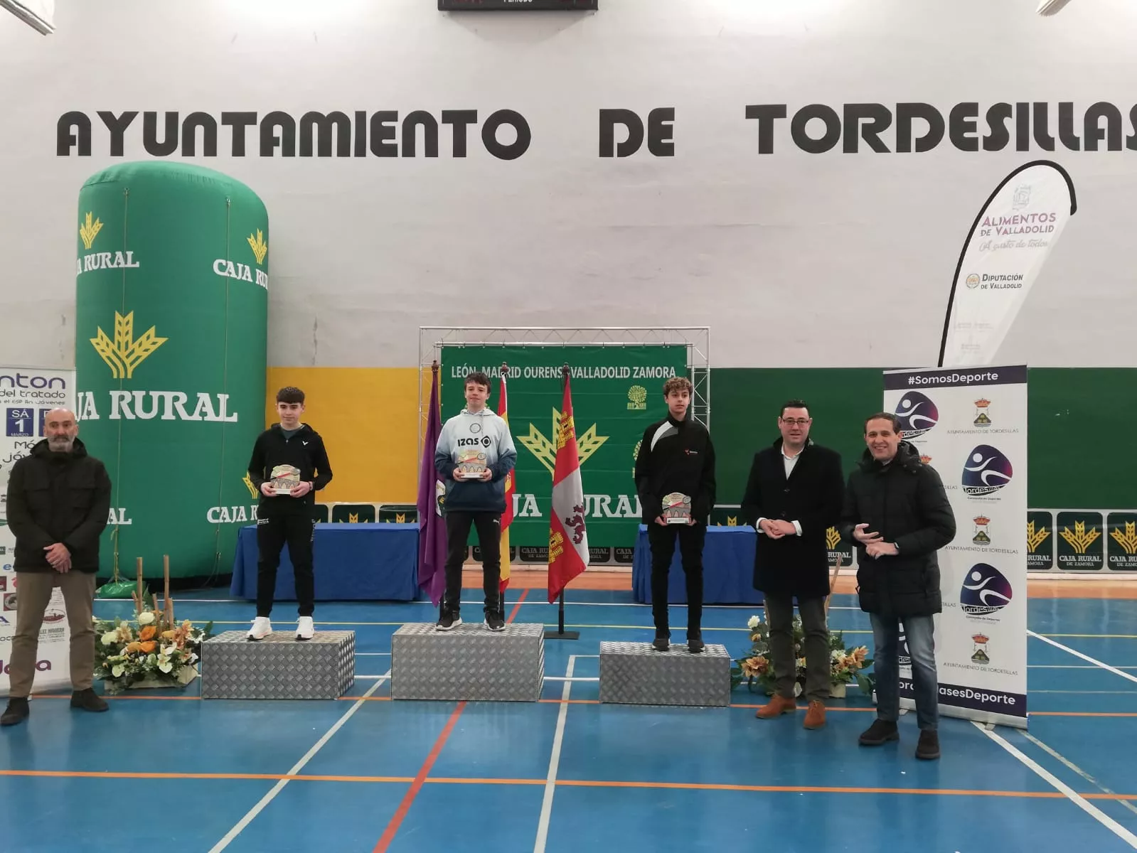 Podio Sub-15 individual con Hugo Gállego subcampeón