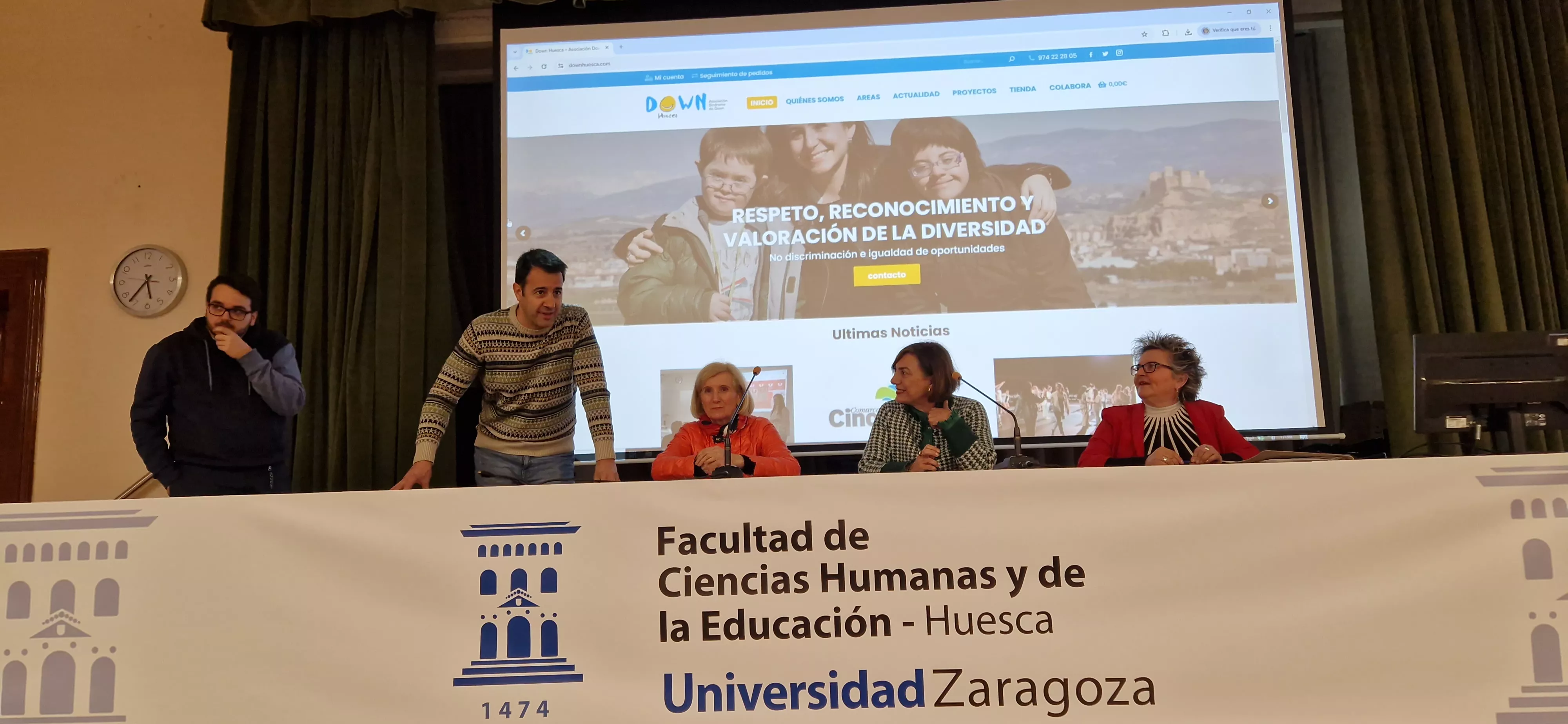 "Campus para la Inclusión" de Down Huesca y la Facultad de Ciencias Humanas y de la Educación. Foto Myriam Martínez