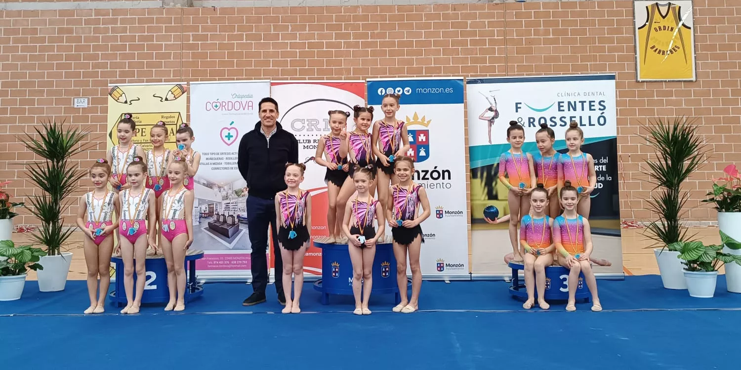 Podio prebenjamín intercomarcal   3° posición conjunto P CR monzon