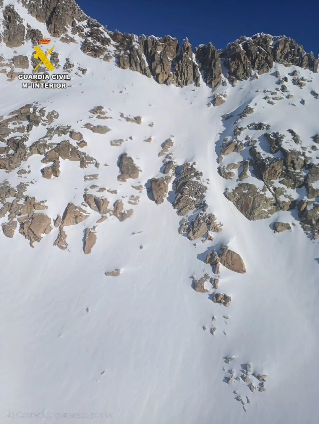 Zona del Pico Rusell Oriental donde ha fallecido el bilbaíno de 38 años