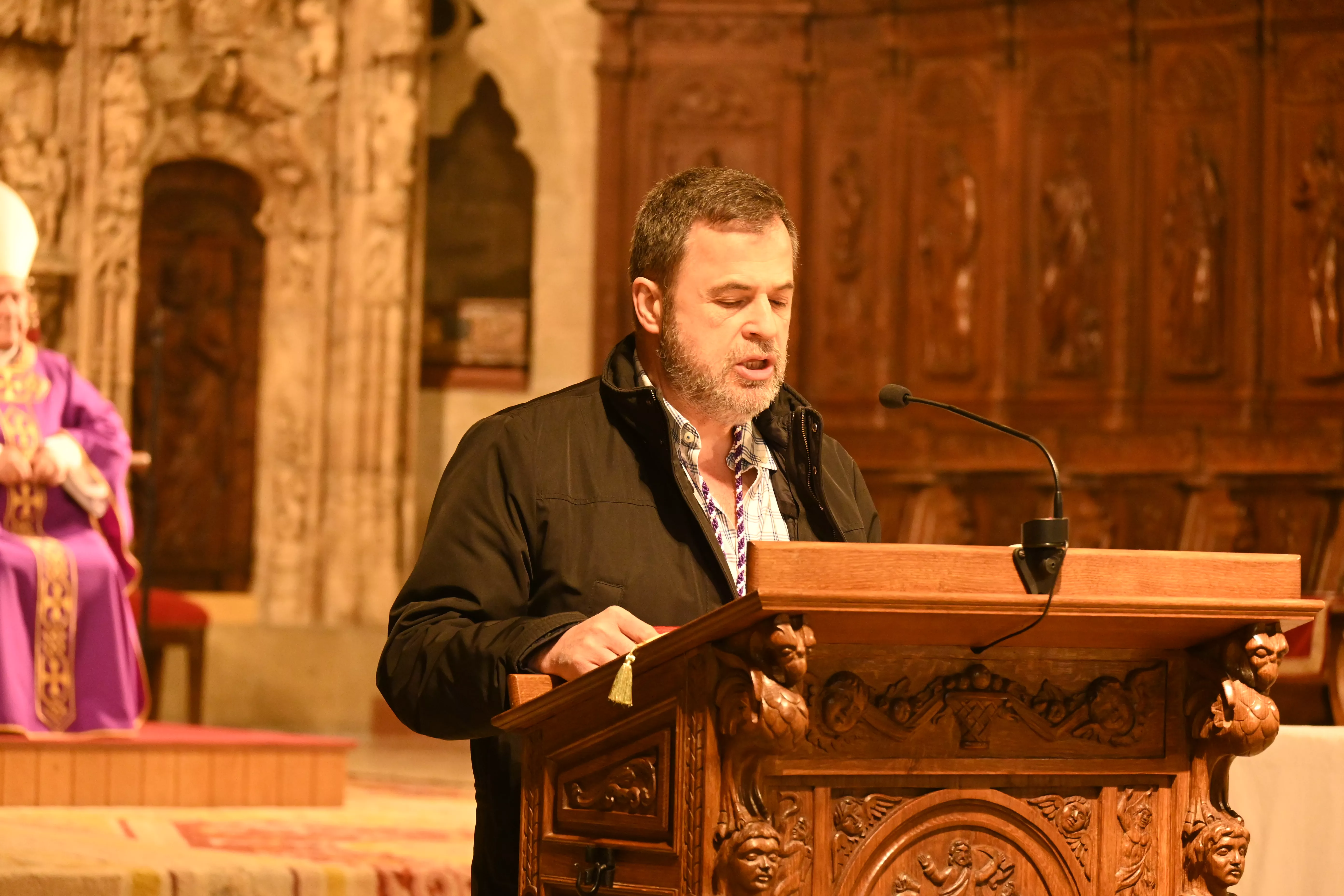 Miércoles de Ceniza en la Catedral de Huesca. Foto Carlos Jalle González