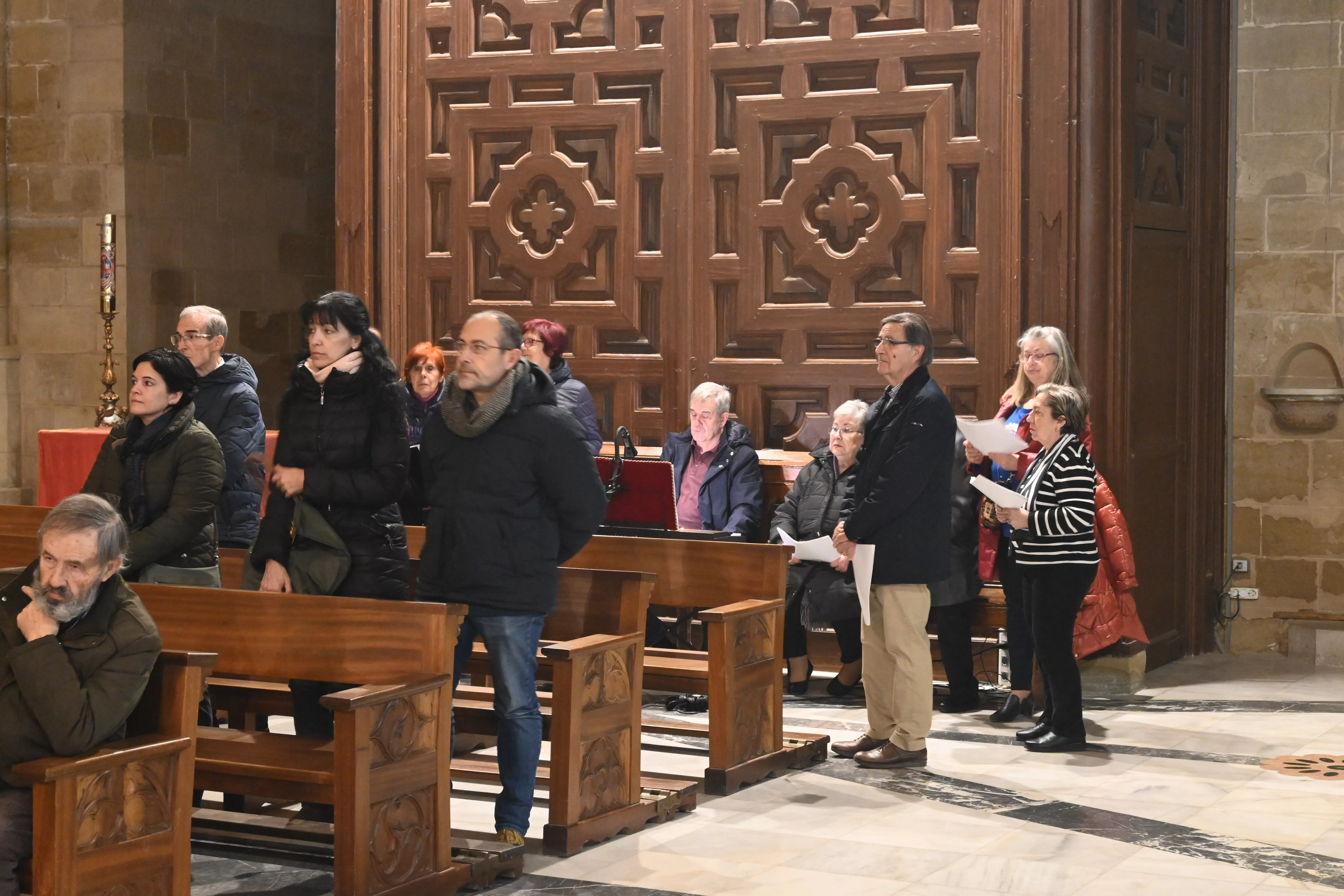 Miércoles de Ceniza en la Catedral de Huesca. Foto Carlos Jalle González