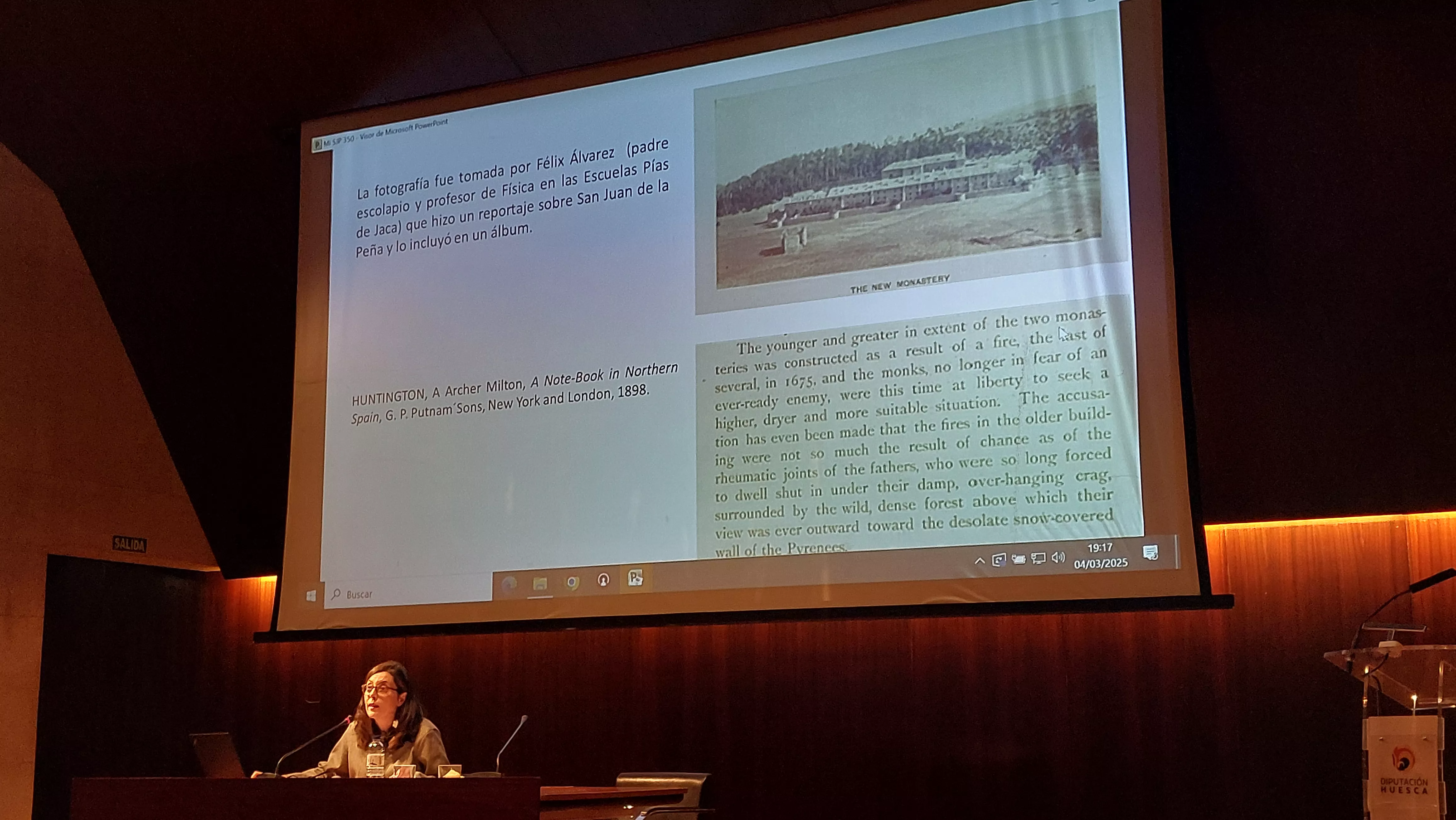 Conferencia de Natalia Juan sobre el Monasterio barroco de San Juan de la Peña