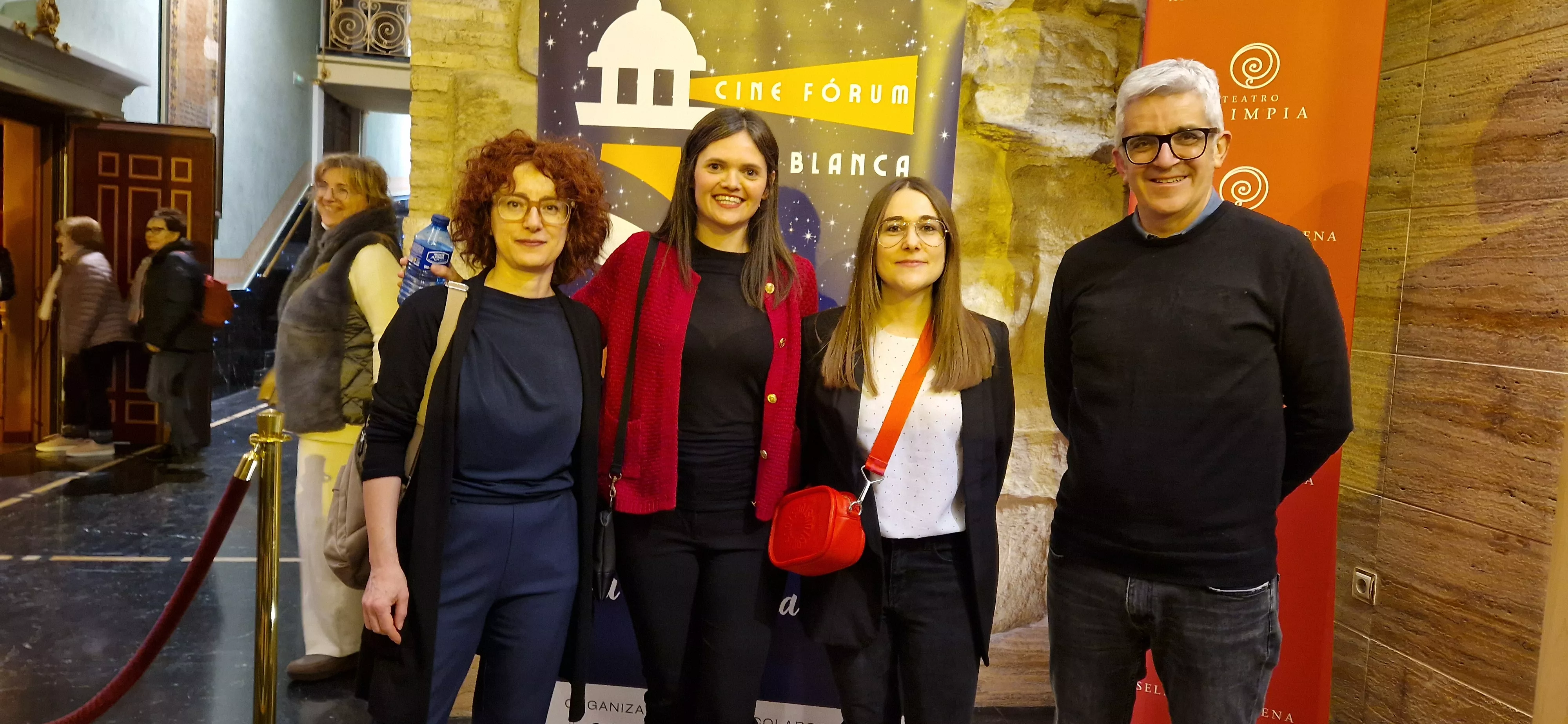 Elena Gómez, Violeta Pibernat, Lucía Torner y José Alberto Andrés. Foto Myriam Martínez Elena Gómez, Violeta Pibernat, Lucía Torner y José Alberto Andrés. Foto Myriam Martínez