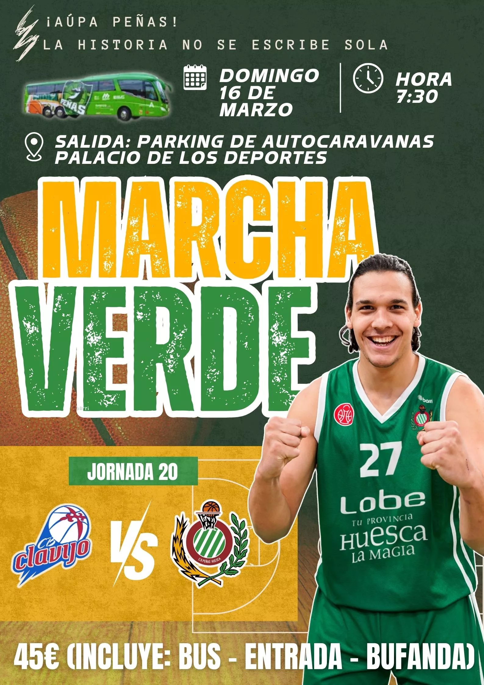 Cartel de la Marcha Verde del Peñas