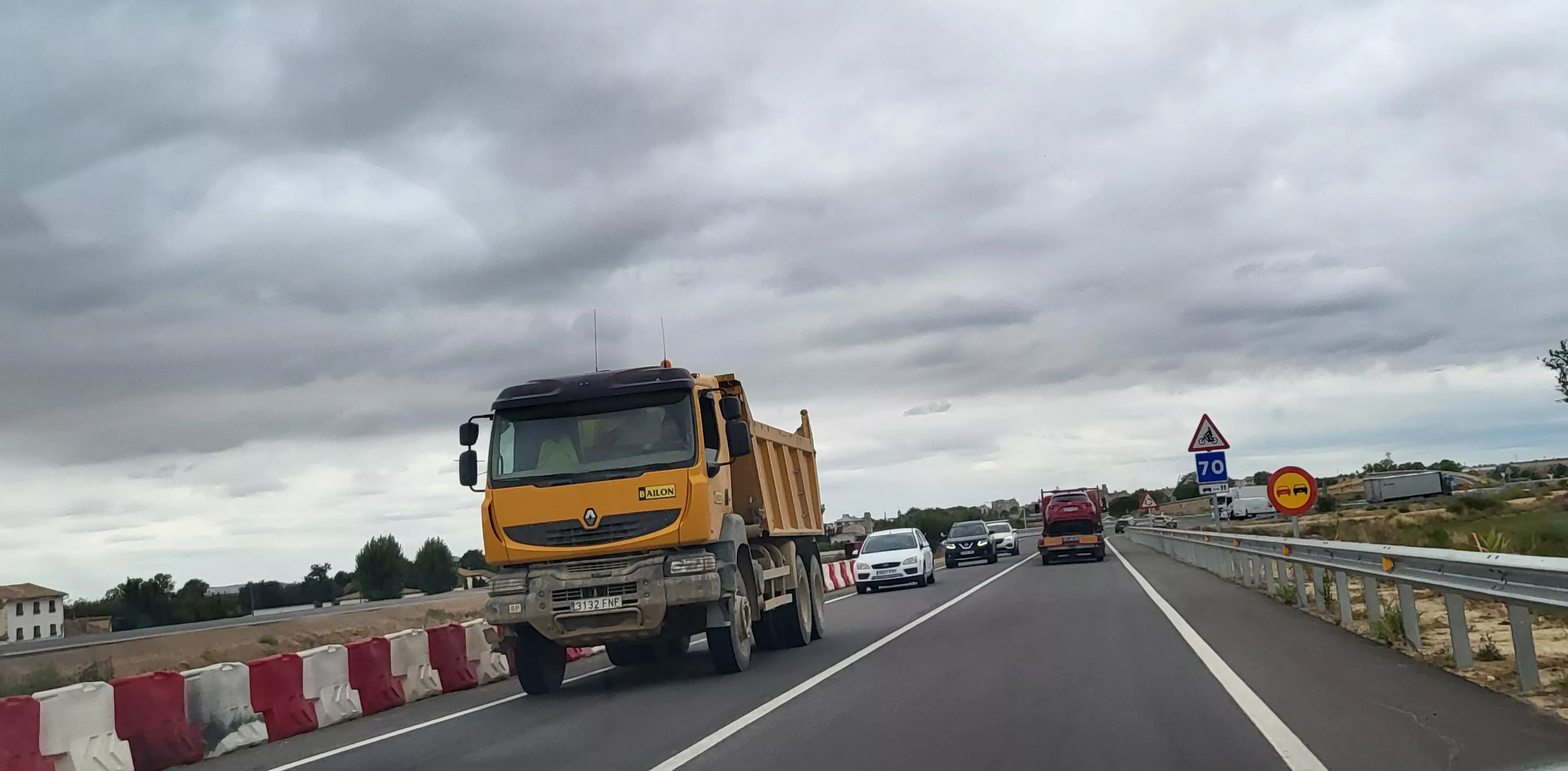 Transportes achaca los nuevos retrasos en el tramo de autovía Huesca-Siétamo a un “otoño lluvioso”