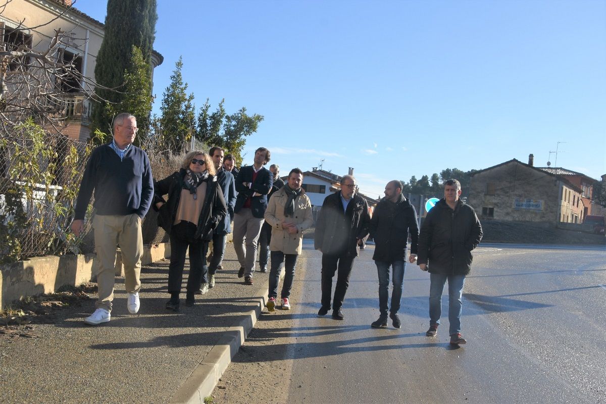 Obras en la Travesía Urbana de Barbastro 