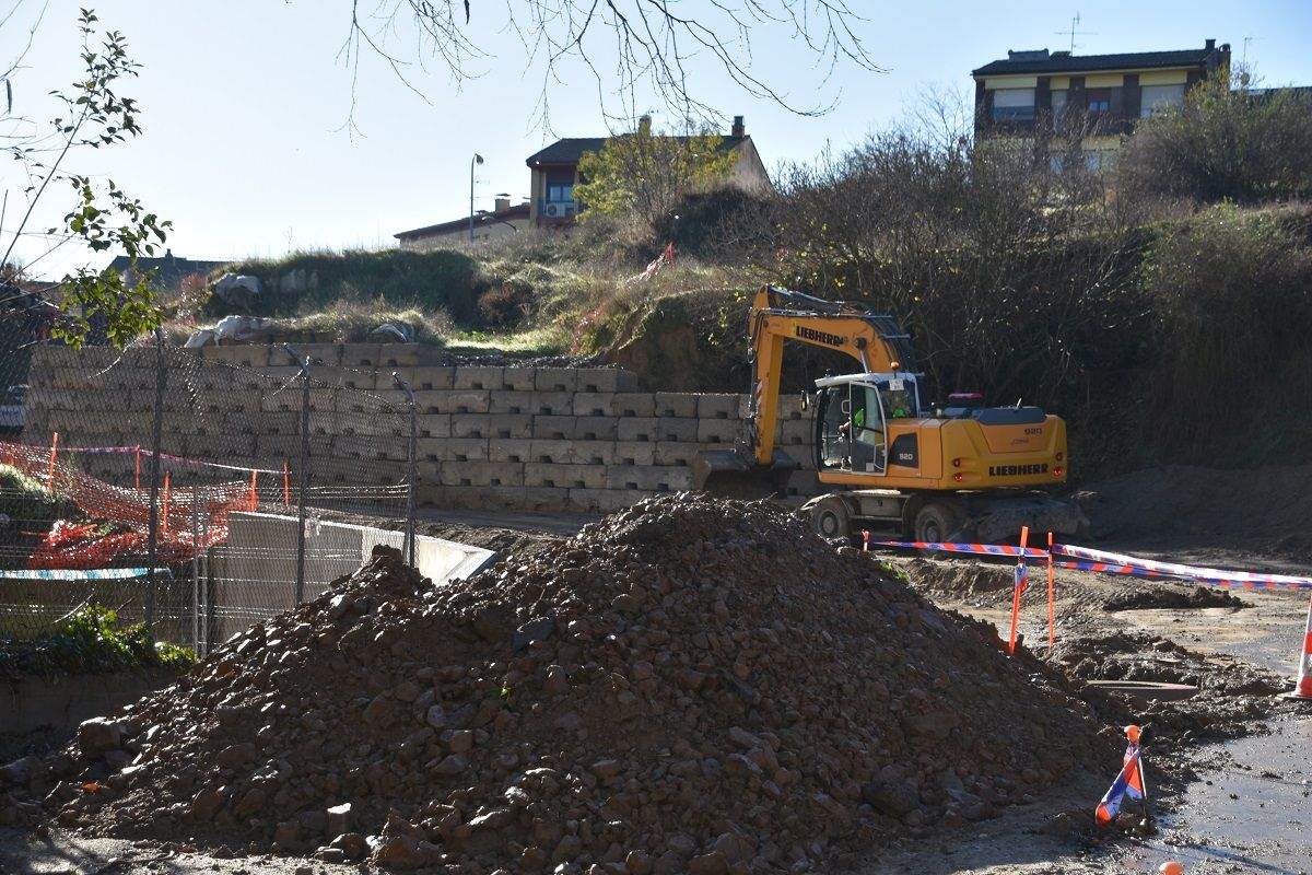 Obras en la Travesía Urbana de Barbastro 