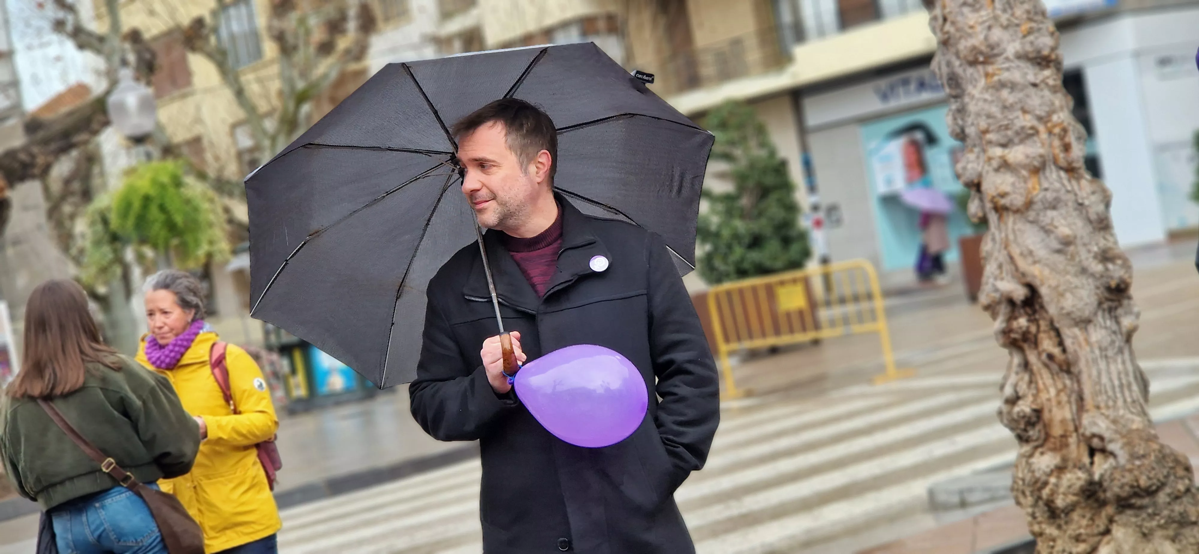 Andada feminista en Huesca con motivo del 8M Día Internacional de la Mujer. Foto Myriam Martínez