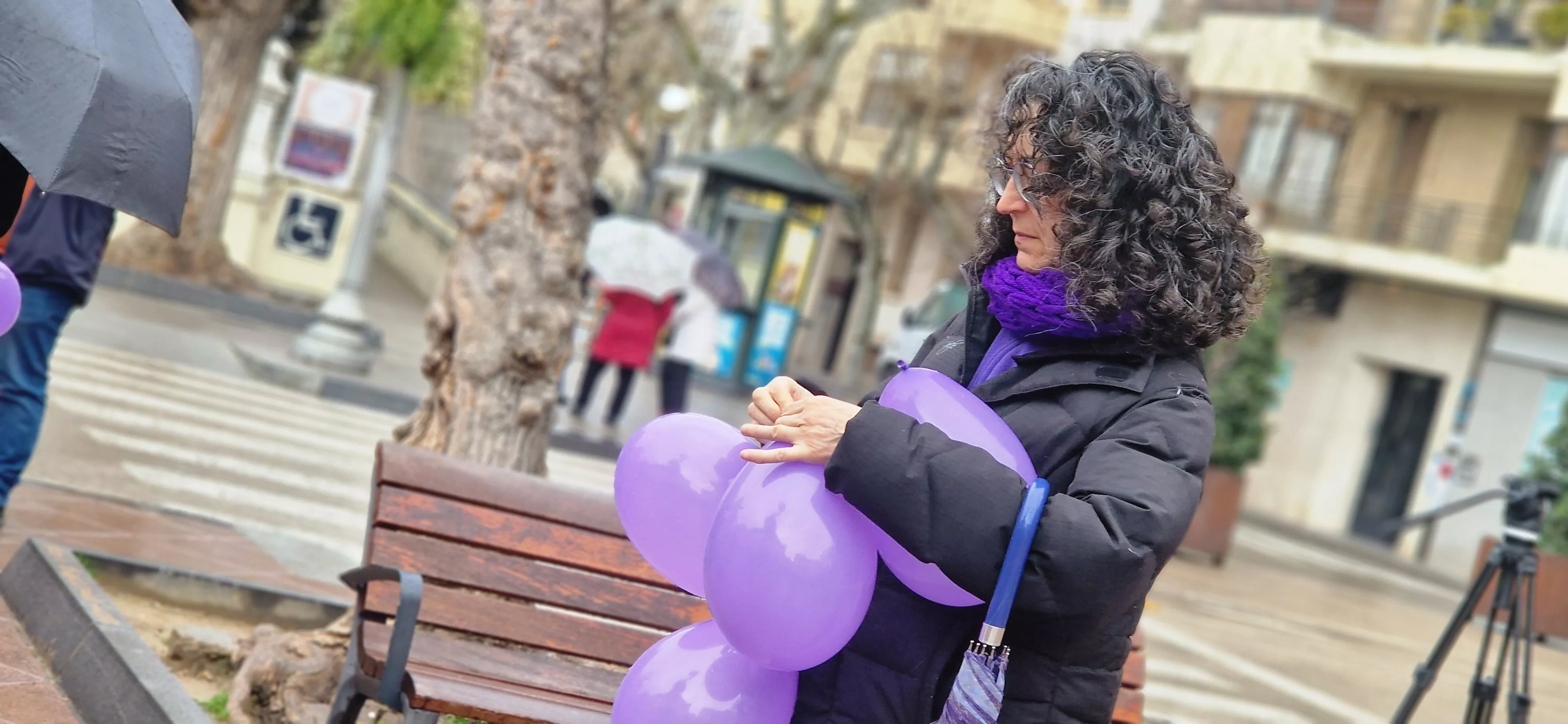 Andada feminista en Huesca con motivo del 8M Día Internacional de la Mujer. Foto Myriam Martínez