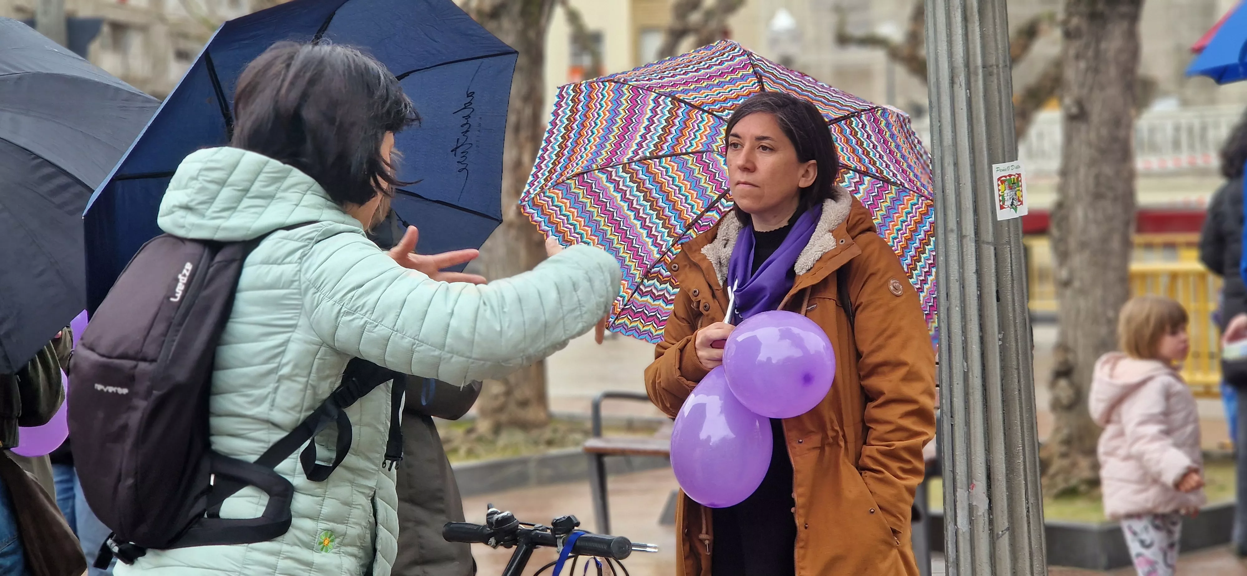 Andada feminista en Huesca con motivo del 8M Día Internacional de la Mujer. Foto Myriam Martínez