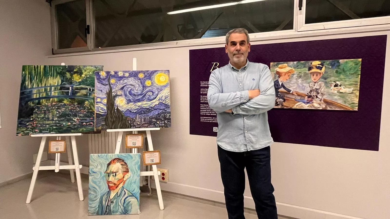 Inauguración de la exposición de Agustín Lorés '¡Menudas Artistas!' en Huesca. Foto Mercedes Manterola