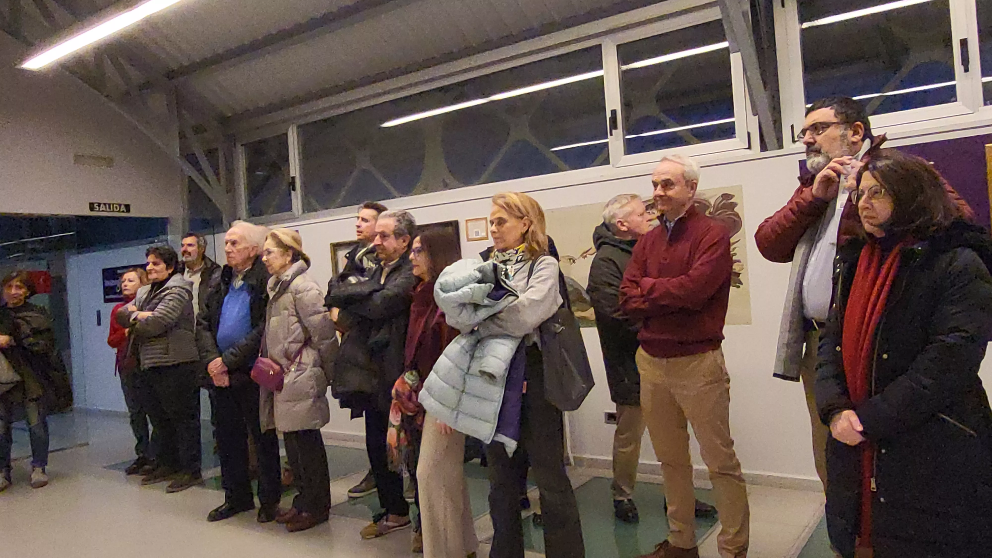 Inauguración de la exposición de Agustín Lorés '¡Menudas Artistas!' en Huesca. Foto Mercedes Manterola