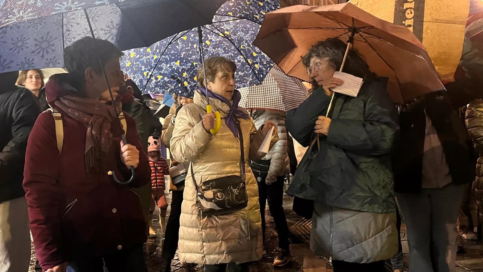 Manifestación que ha recorrido las calles de Huesca en el 8M. Foto Mercedes Manterola