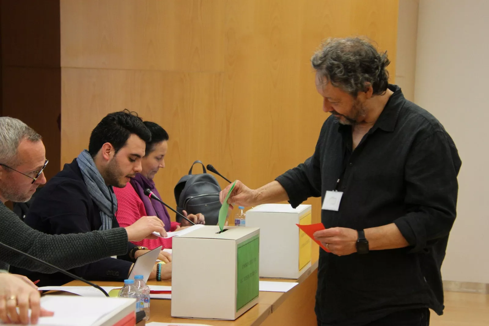 Elección de  José Vegas Grau, como nuevo secretario de la UC de CCOO de Huesca Occidental. Foto Carlos Neofato