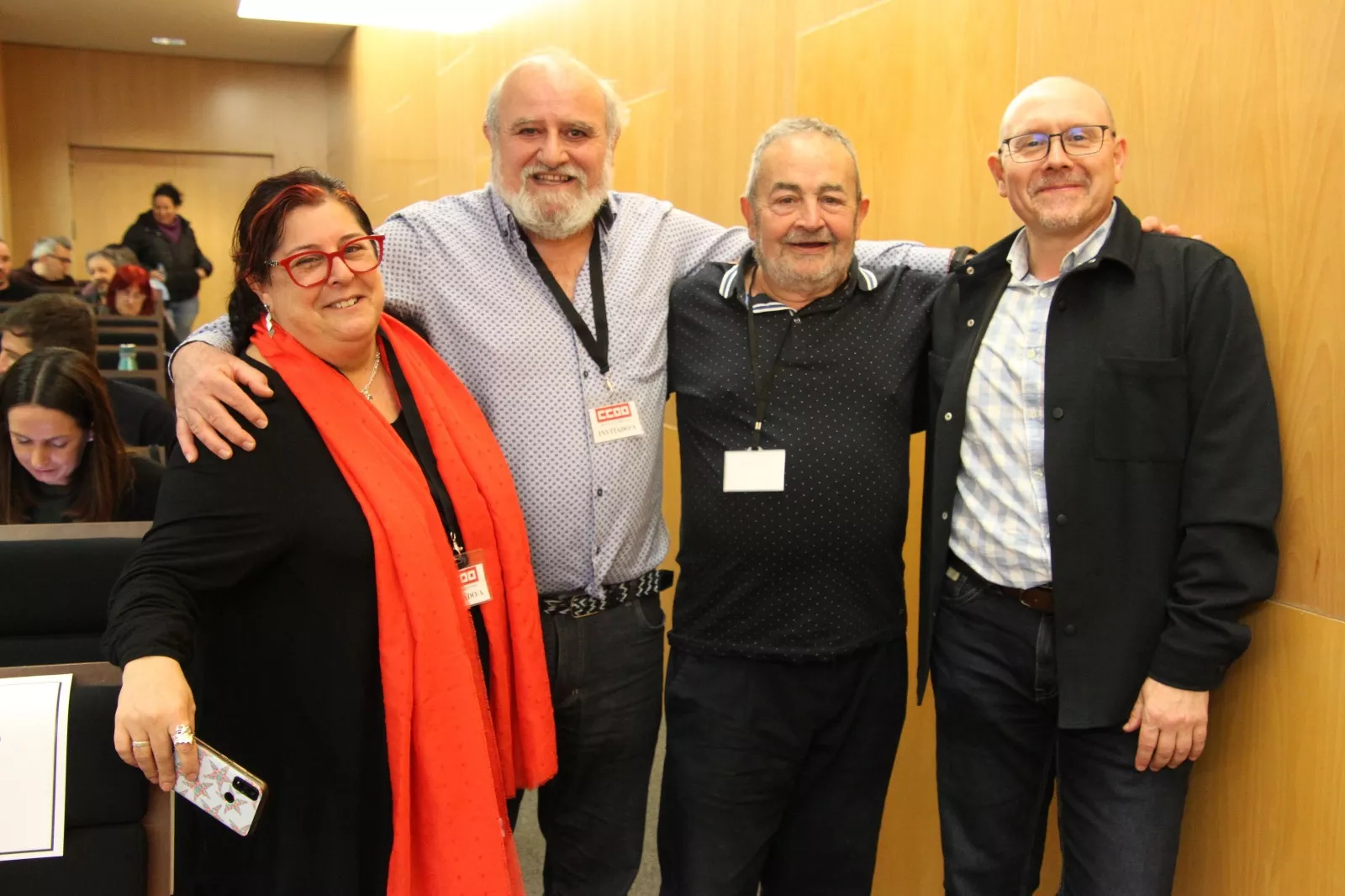 Elección de  José Vegas Grau, como nuevo secretario de la UC de CCOO de Huesca Occidental. Foto Carlos Neofato