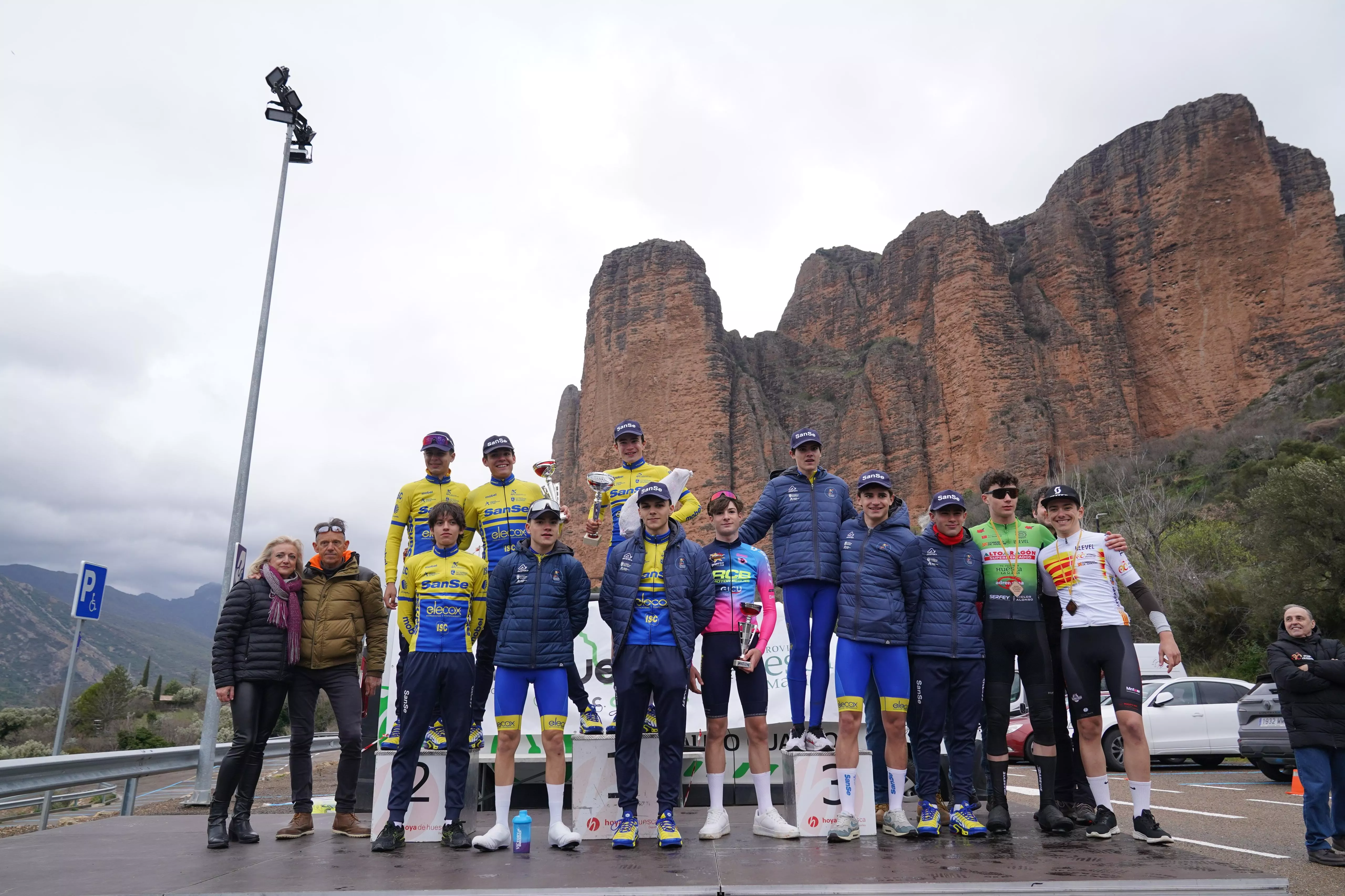 Podio final de la carrera