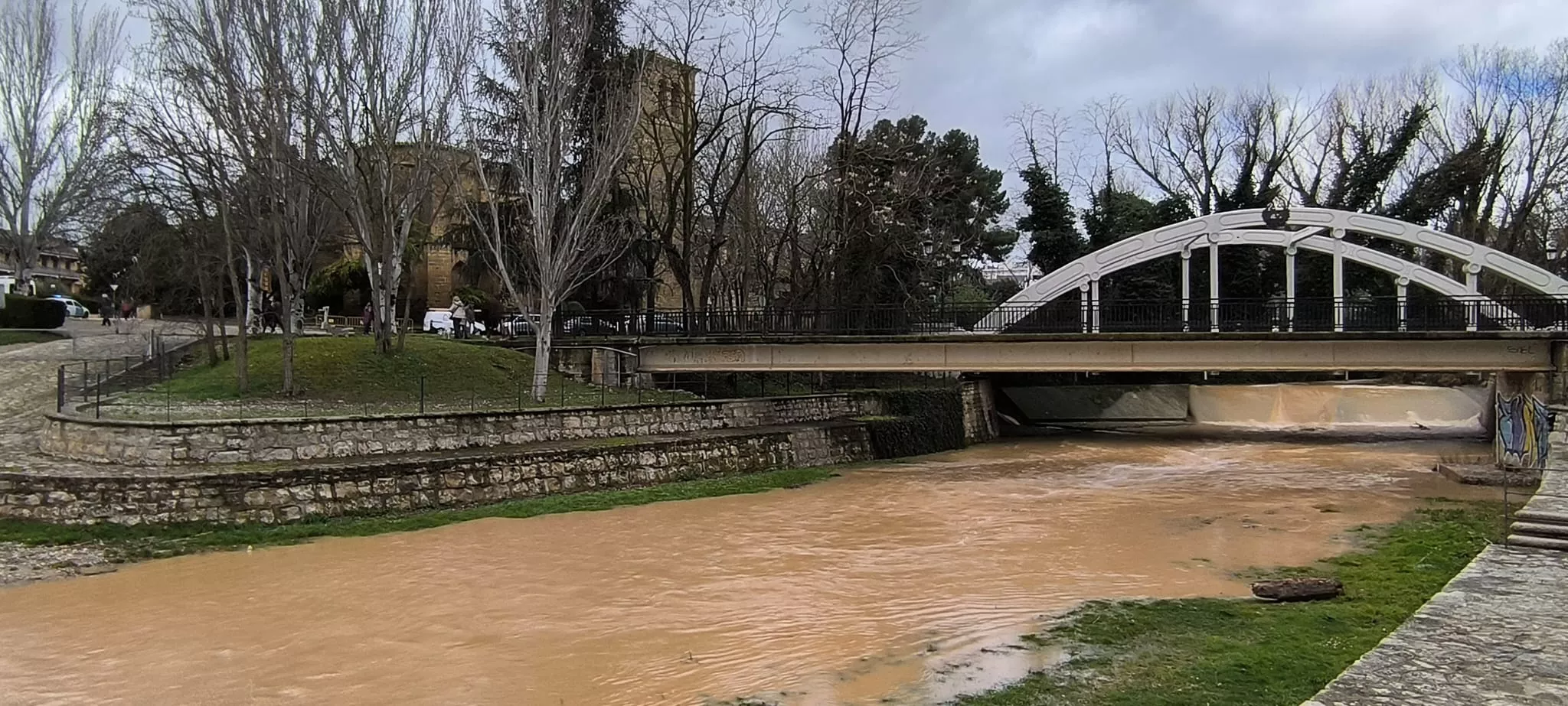 El río Isuela, a su paso por el Puente de San Miguel. Foto Joaquín Santafé