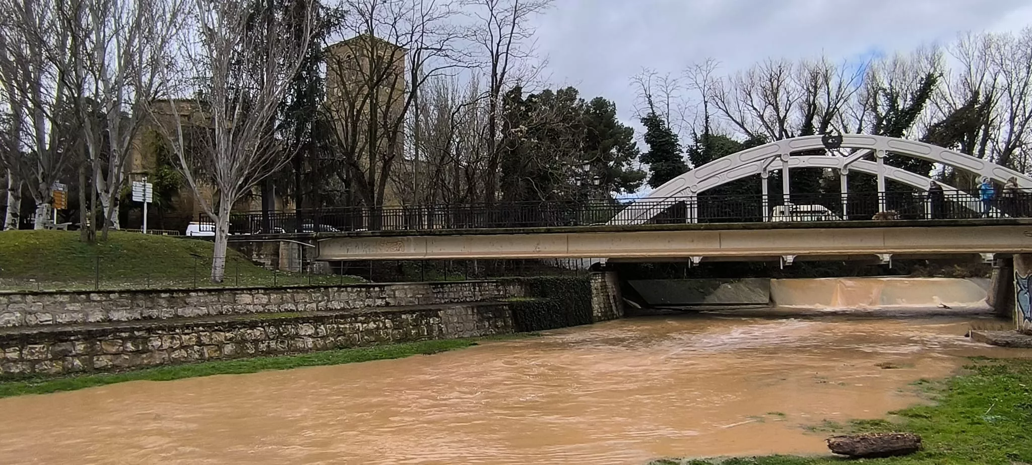 El río Isuela, a su paso por el Puente de San Miguel. Foto Joaquín Santafé