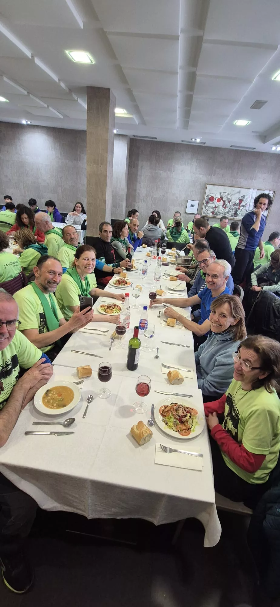  Javieres en el destino de la peregrinación al Castillo de Javier. Foto Juanlu Herrero