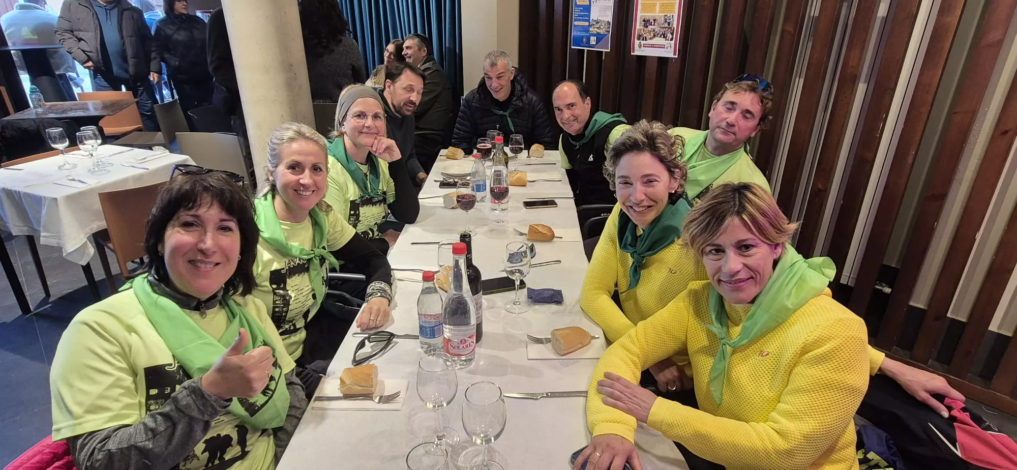  Javieres en el destino de la peregrinación al Castillo de Javier. Foto Juanlu Herrero